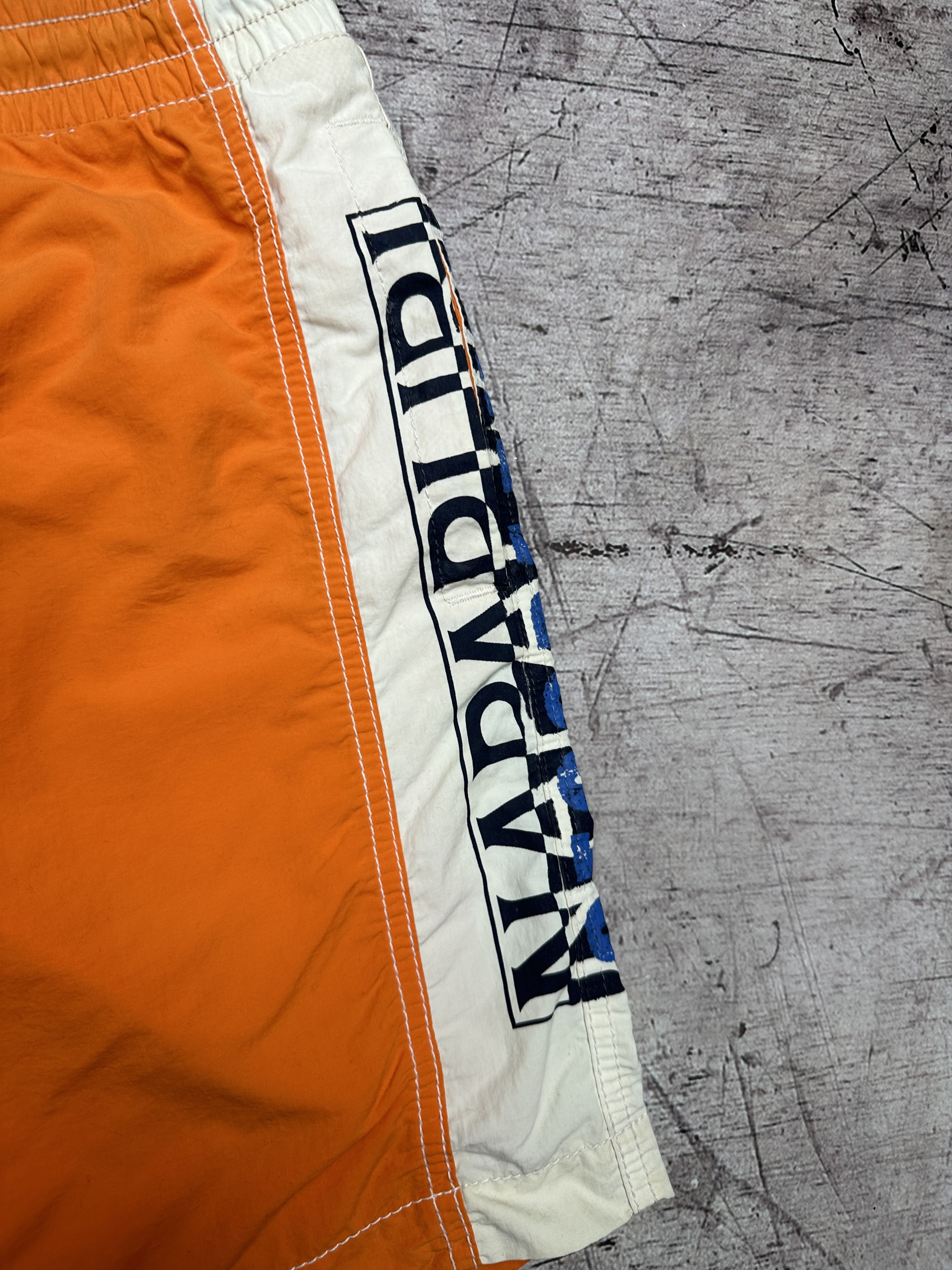 Napapijri Napapijri Vintage Mens Nylon Big Logo Swimming Shorts Size US 34 / EU 50 - 3 Thumbnail