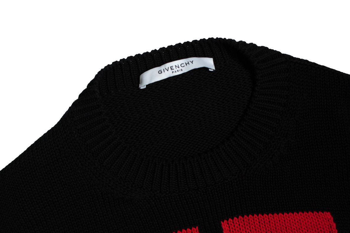 Givenchy Givenchy, Logo cotton knit sweater Size US L / EU 52-54 / 3 - 7 Thumbnail