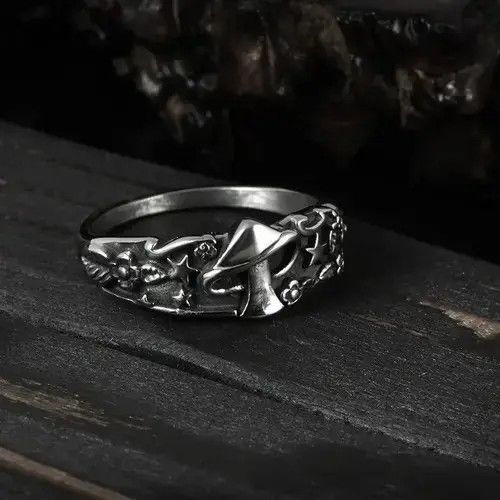 Jewelry Mushroom Star Ring ( size 6 to 13 ) Size ONE SIZE - 4 Thumbnail