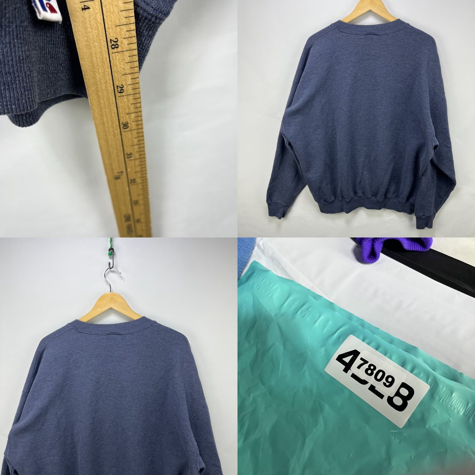 Russell Athletic VINTAGE Russell Athletic Sweatshirt 2XL Gray 90s Pullover Mens Long Sleeve Subtle Fade Modern Classics Size US XXL / EU 58 / 5 - 8 Thumbnail
