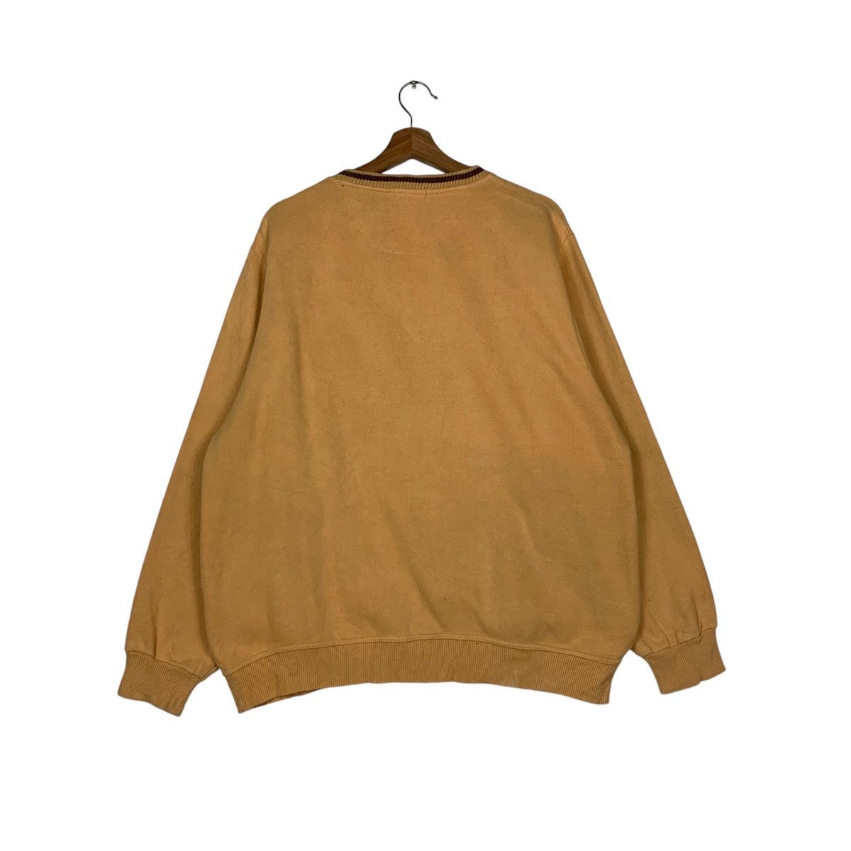 Japanese Brand CLAUDIO VALENTINO Single Pocket Yellow Sweatshirt #1530-C69 Size US L / EU 52-54 / 3 - 7 Thumbnail