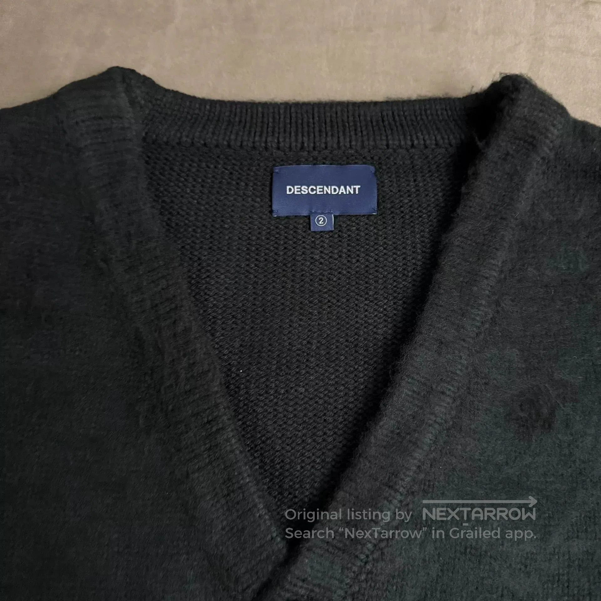 Descendant Descendant 22AW Nurse Knit Cardigan. Size US M / EU 48-50 / 2 - 3 Thumbnail