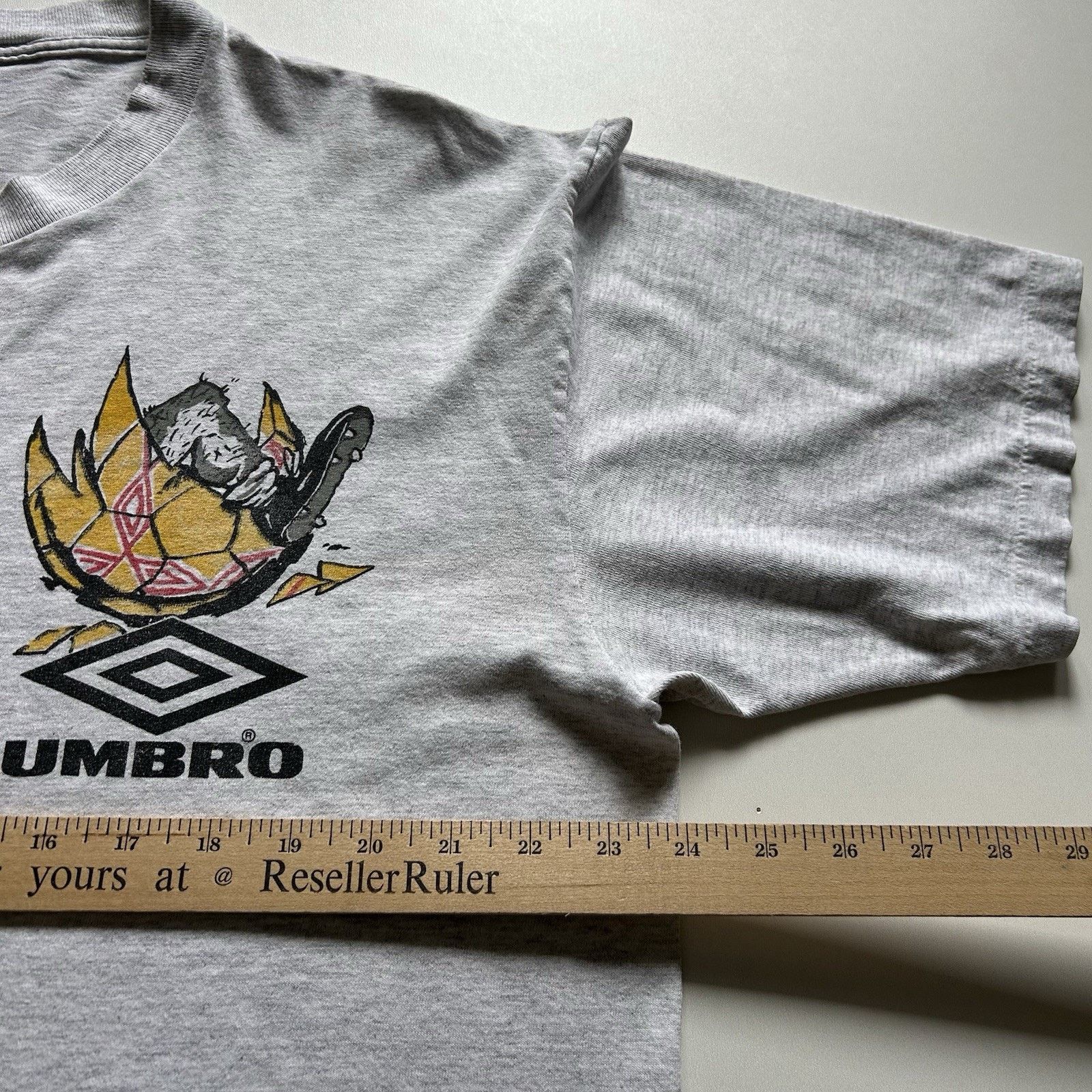 Umbro Vintage 90s Umbro T Shirt XL Made In USA Born To Play Soccer Size US XL / EU 56 / 4 - 7 Thumbnail