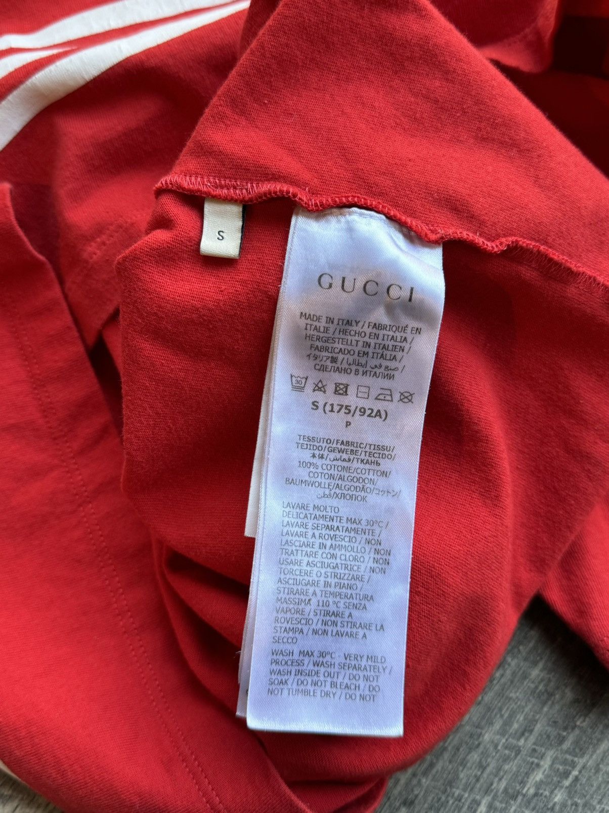 Adidas × Gucci Gucci x Adidas Logo Tee Speculum Majus Tee - Small Size US S / EU 44-46 / 1 - 5 Thumbnail