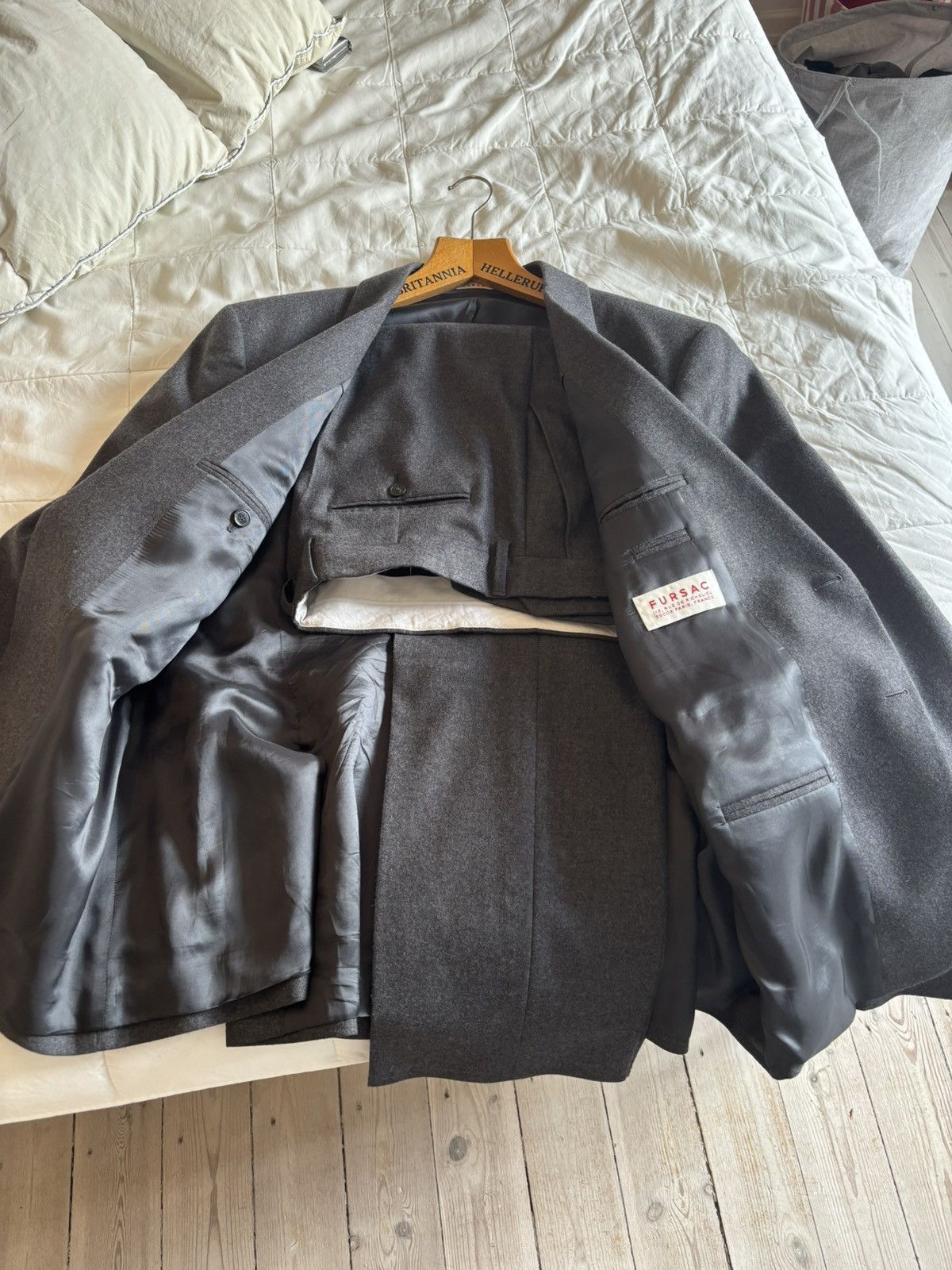 De Fursac Grey flannel suit - De Fursac Size 44R - 3 Thumbnail