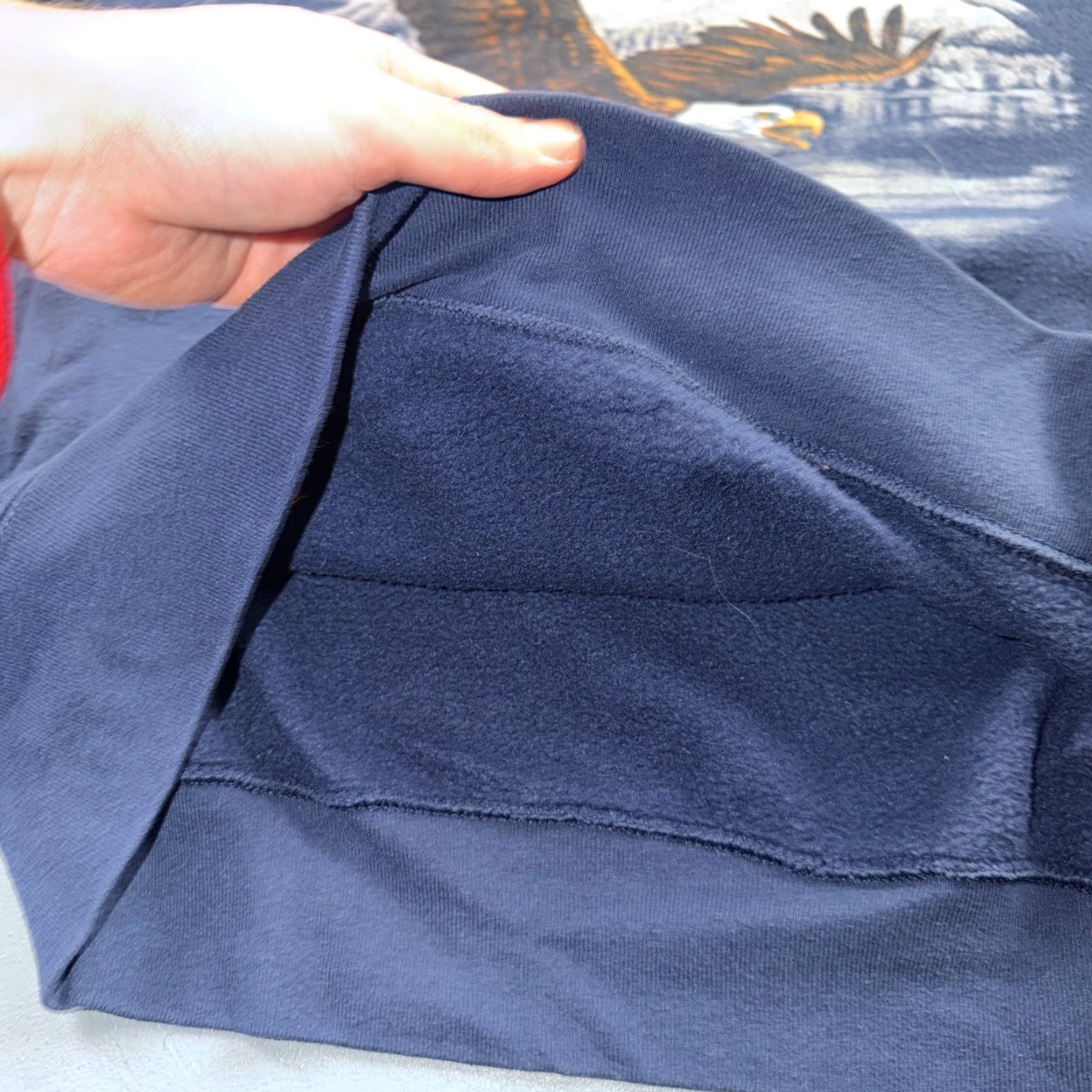 Fruit Of The Loom VTG Alaska Crewneck Sweatshirt USA Patriotic Eagle America Classic Blue Navy Size US L / EU 52-54 / 3 - 7 Thumbnail
