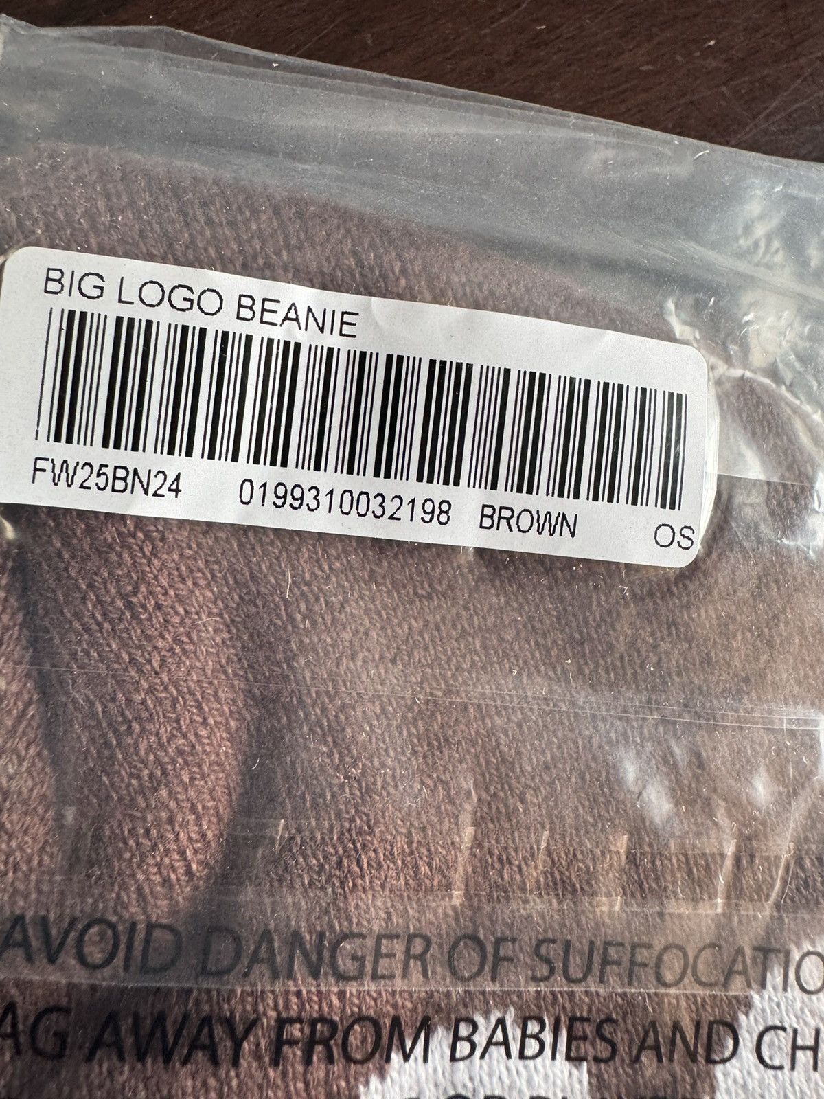 Supreme Supreme Big Logo Beanie Brown Size ONE SIZE - 4 Thumbnail