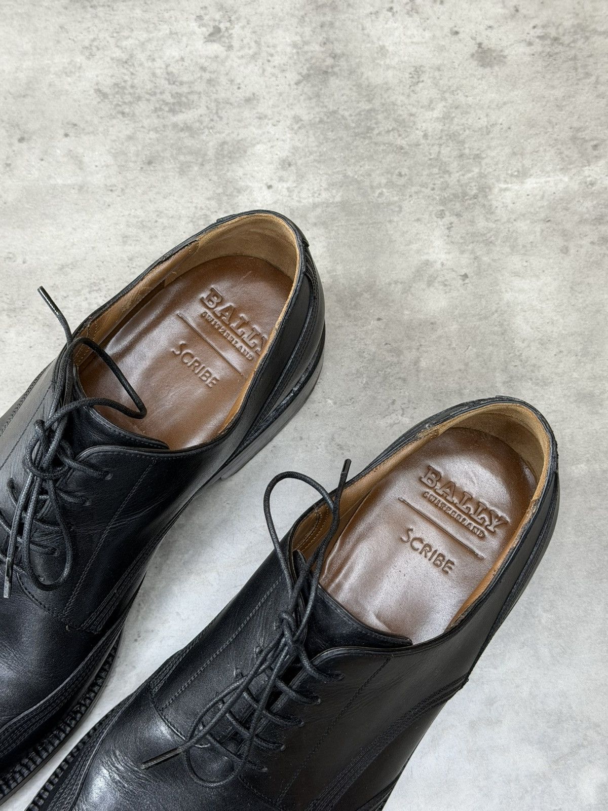 Bally Bally Scribe Black Leather Derby Shoes US 10 Size US 10 / EU 43 - 17 Thumbnail