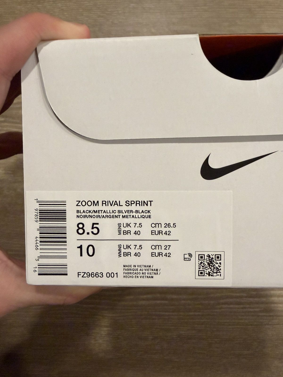 Nike Nike Zoom Rival 2 Black Size US 8.5 / EU 41-42 - 7 Thumbnail