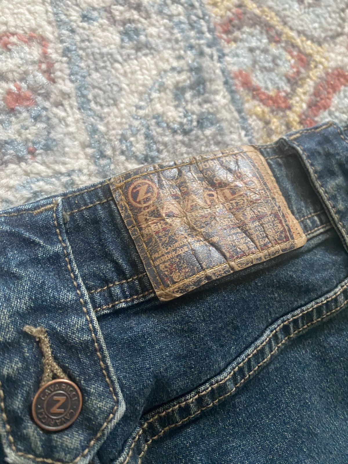 Vintage Vintage Grunge Denim Skirt Size 27" / US 4 / IT 40 - 5 Thumbnail