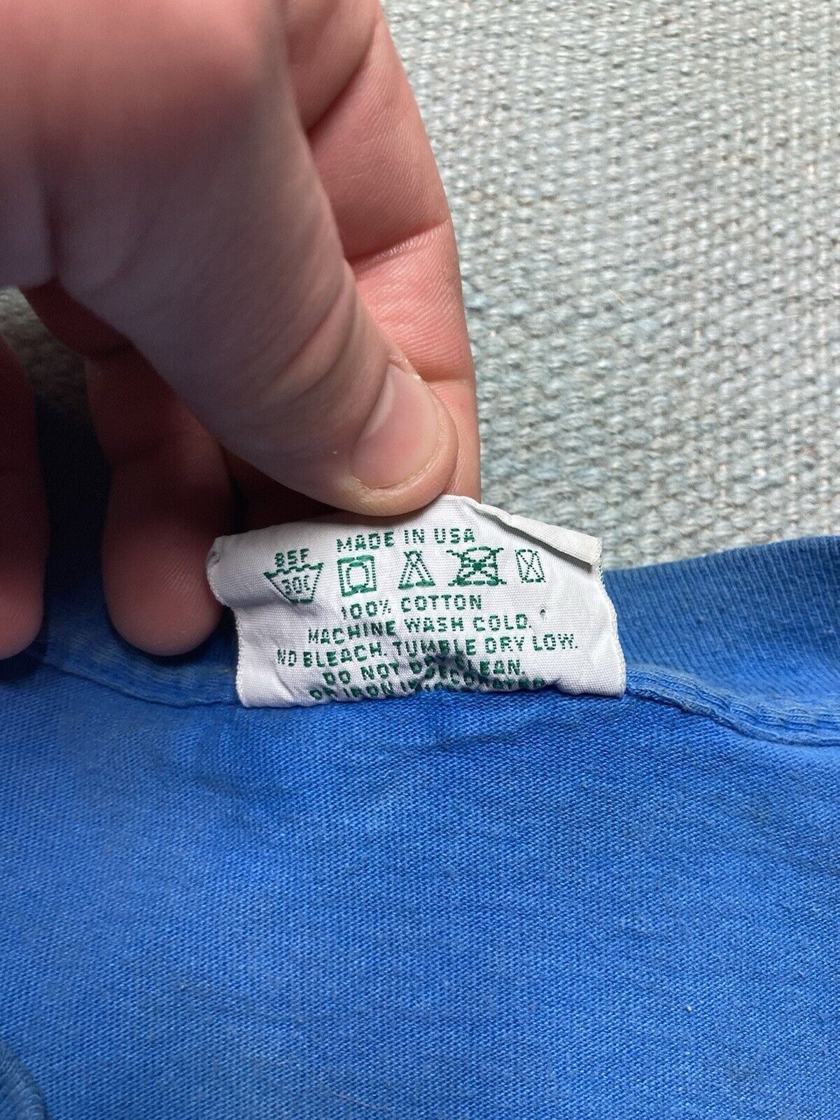 Izod × Vintage 80s pocket t shirt blank iZod cotton single stitch USA M Size US M / EU 48-50 / 2 - 6 Thumbnail