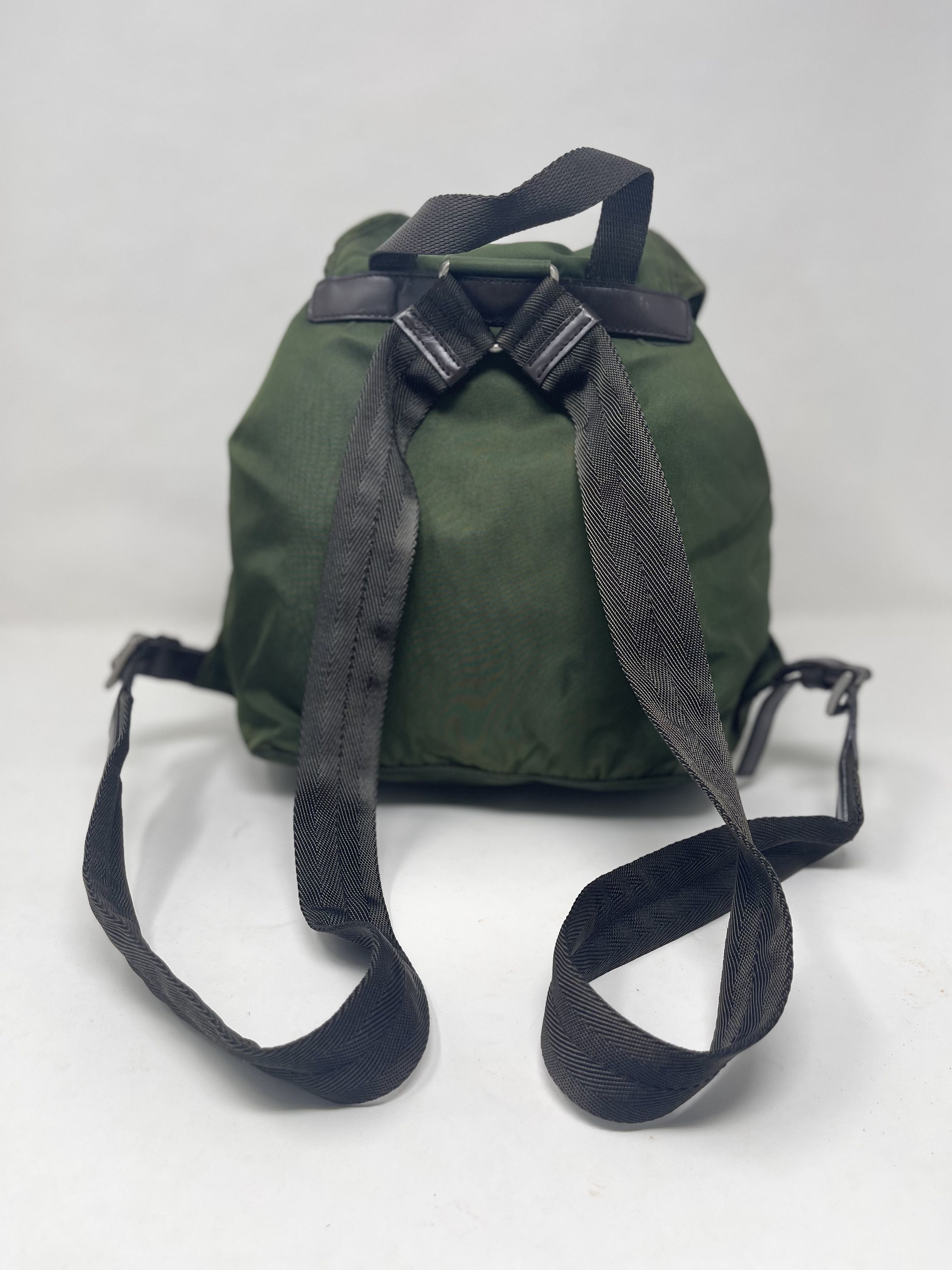 Prada Prada Nylon Green Backpack Size ONE SIZE - 7 Thumbnail
