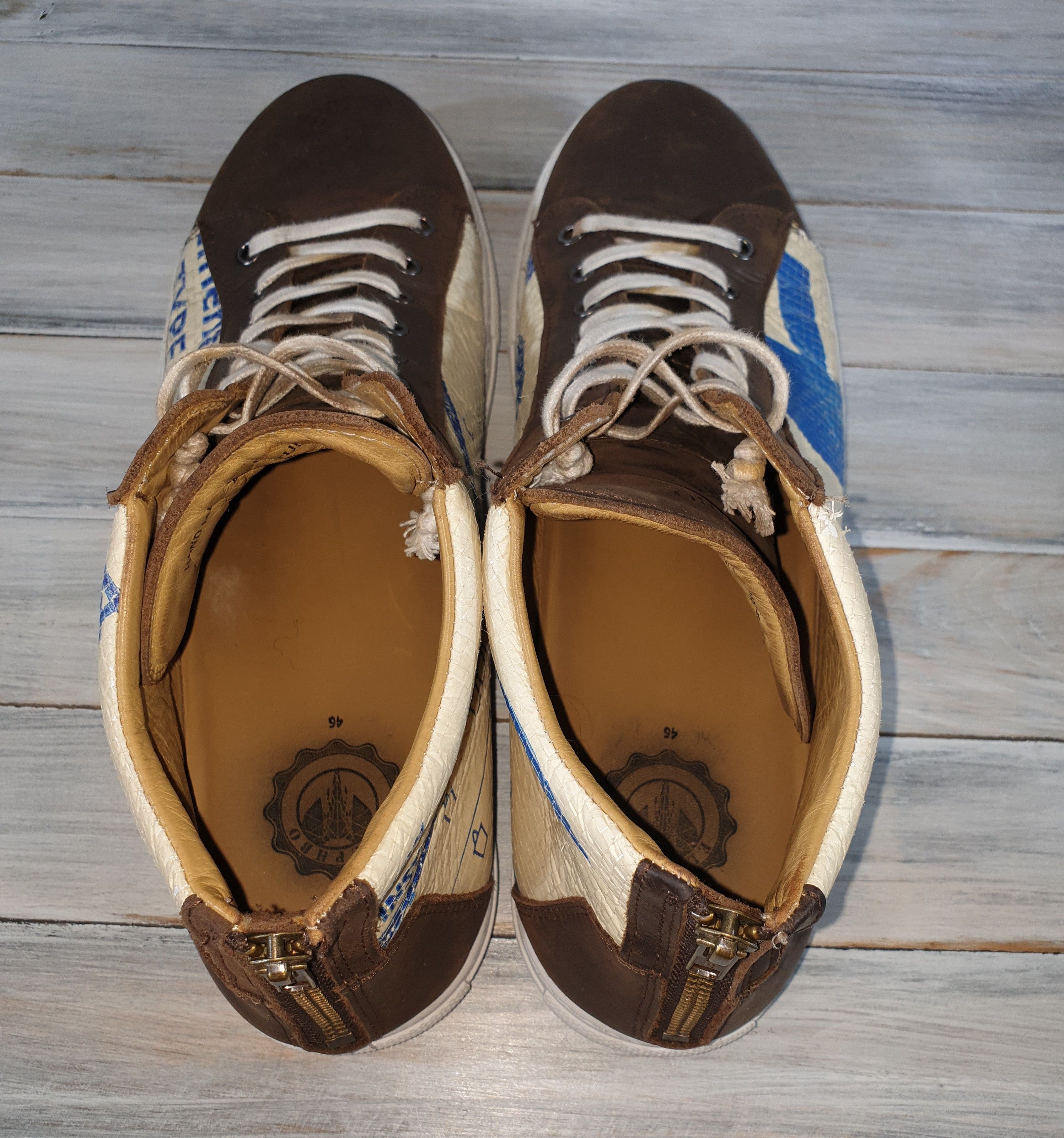 Other ELEPHBO Zurich SNEAKERS HIGH BLUE EAGLE Handmade Size US 11 / EU 44 - 22 Thumbnail