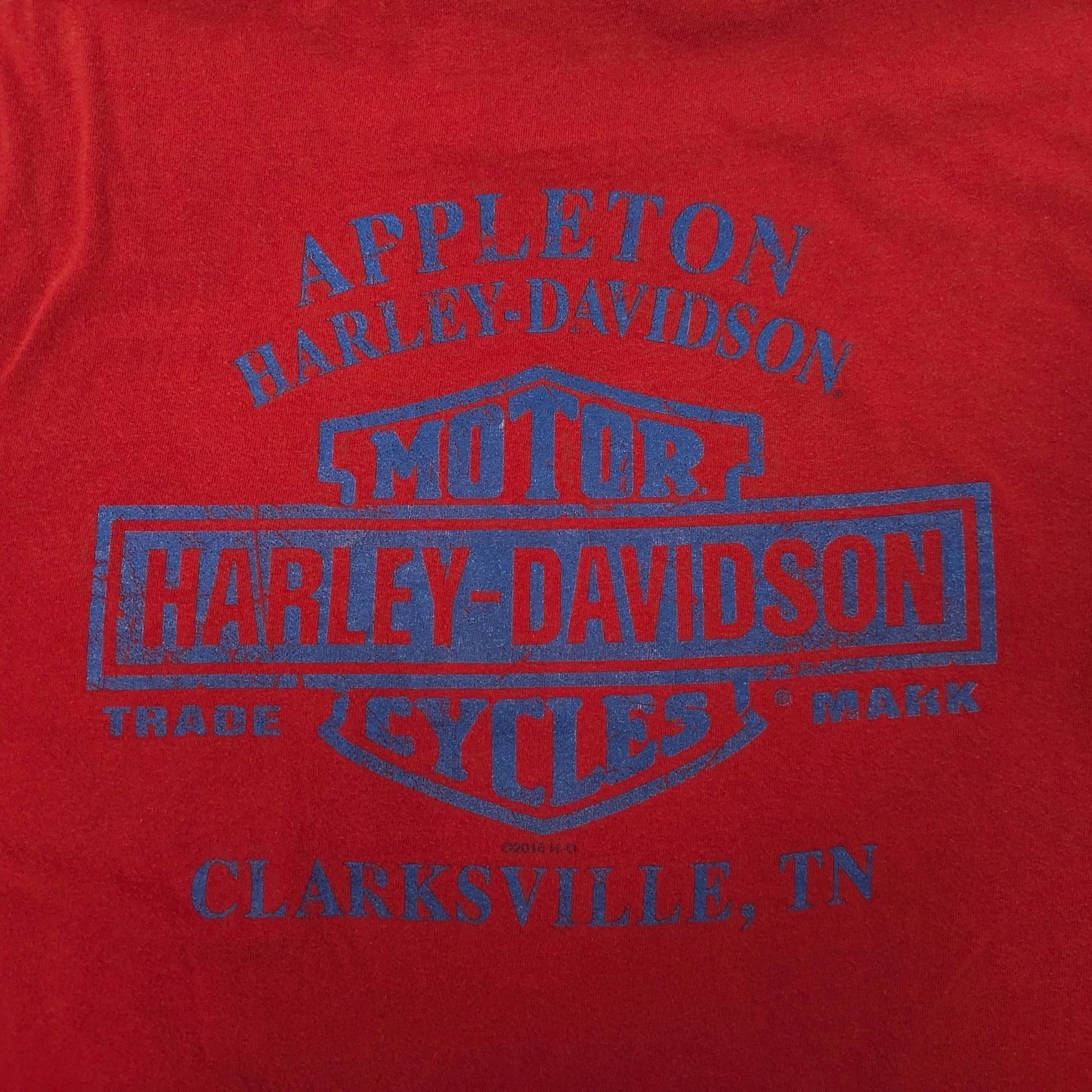 Harley Davidson Harley Davidson T Shirt Mens L Double Sided Skull Helmet Size US L / EU 52-54 / 3 - 7 Thumbnail