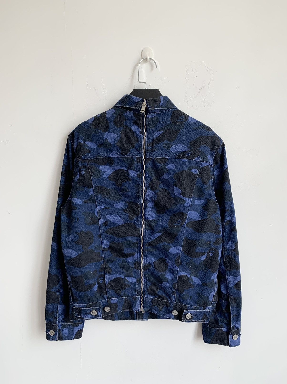 Bape Levis x Bape Blue Camo Trucker Jacket Size US XS / EU 42 / 0 - 2 Thumbnail