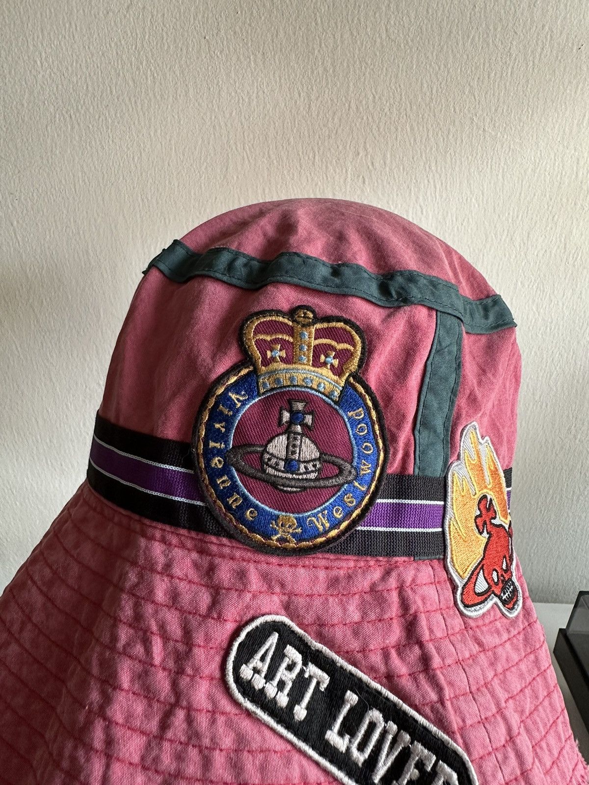 Vivienne Westwood 1990s Vivienne Westwood Patch Logo Bucket Hat Size ONE SIZE - 4 Thumbnail