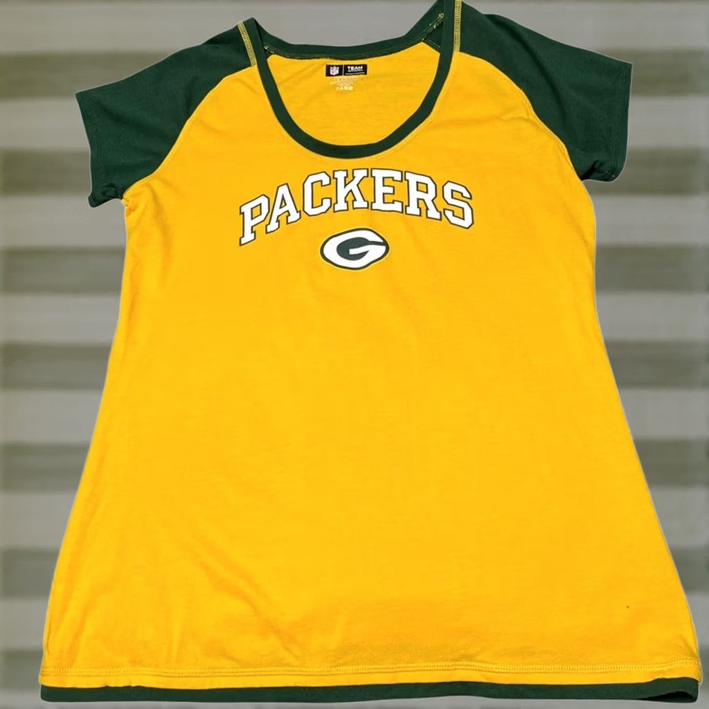 NFL NFL Shirt Womens L Green Team Apparel Women Bay Packers Size Size L / US 10 / IT 46 - 1 Thumbnail