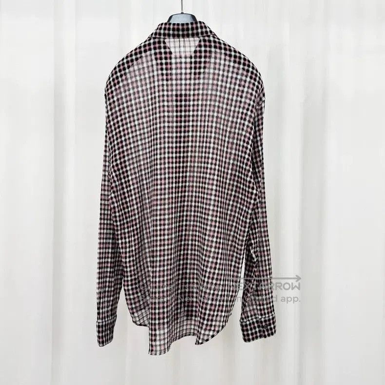 Dior Dior Check Seersucker Long Sleeve Shirt. Size US M / EU 48-50 / 2 - 2 Thumbnail