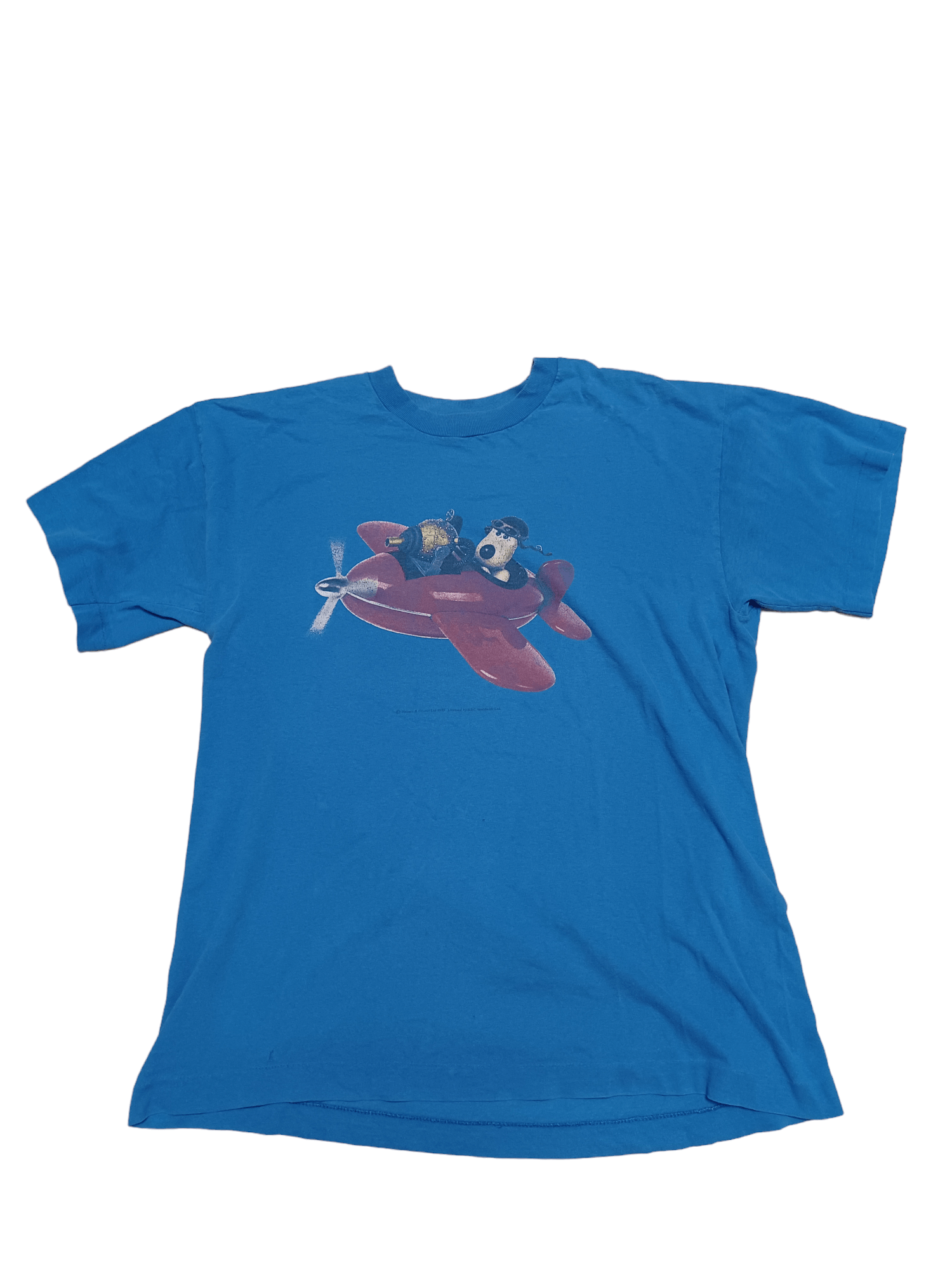 Cartoon Network 1989 WALLACE AND GROMIT DISTRESSED VINTAGE SINGLE STITCH TEE Size US L / EU 52-54 / 3 - 1 Thumbnail