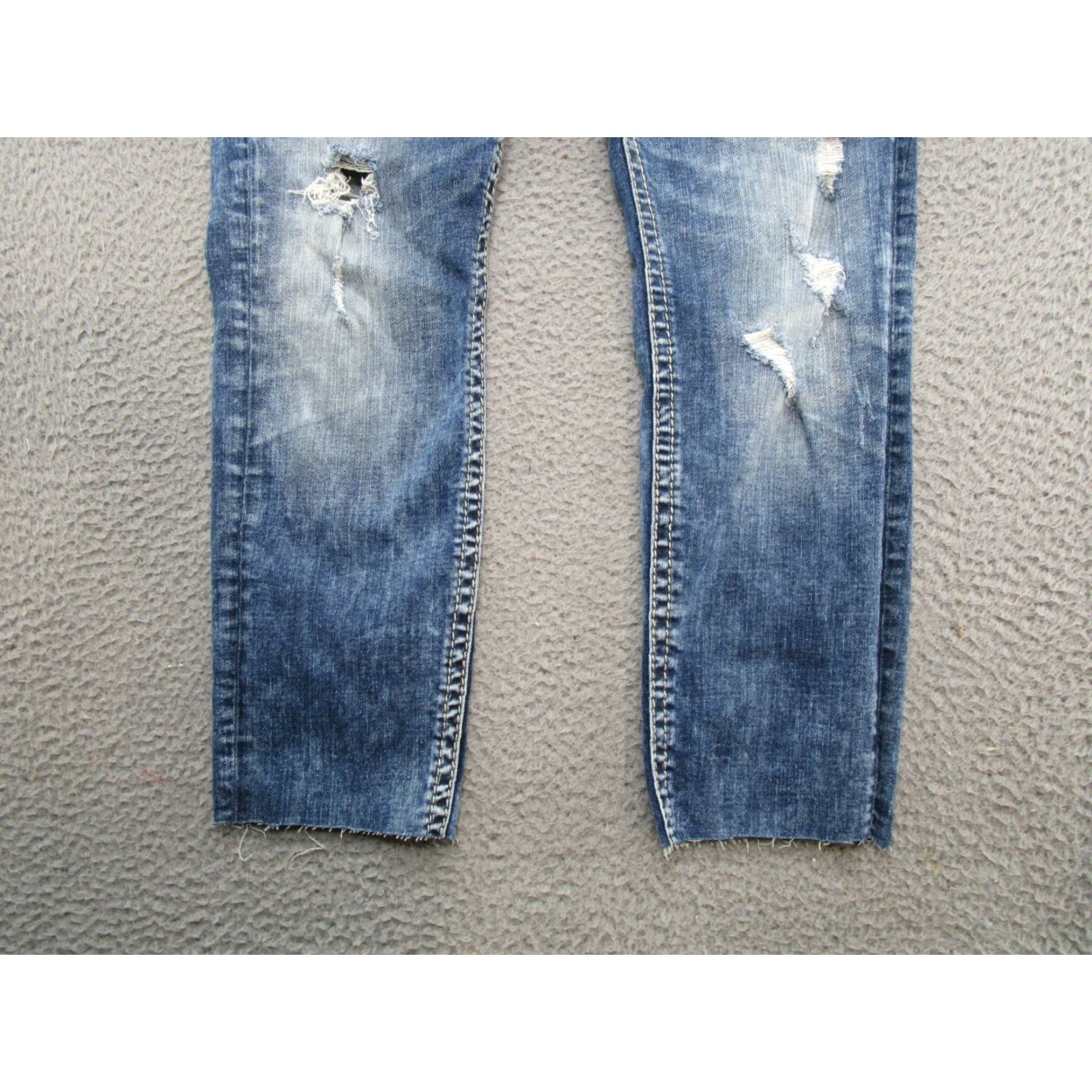 Silver Jeans Co. Silver Jeans Boyfriend Denim Cut Off Jeans 30 Blue Stretch Women Mens Size 30" / US 8 / IT 44 - 2 Thumbnail