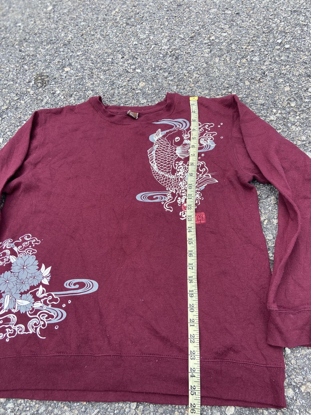 Japanese Brand × Vintage Vintage Sukajan Two Koi Sweatshirt Size US XL / EU 56 / 4 - 4 Thumbnail