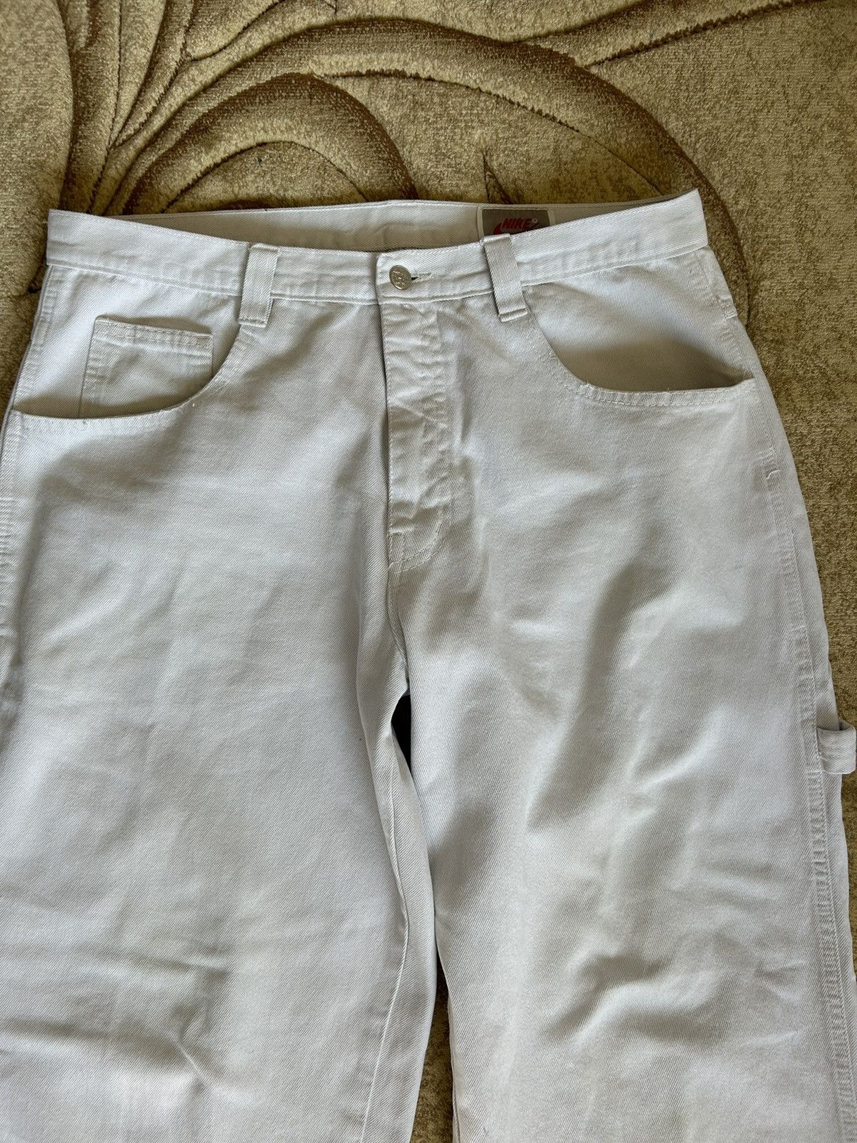 Nike × Vintage Vintage 80s Nike Air Embroidered Carpenter Baggy Pants Size US 36 / EU 52 - 12 Thumbnail