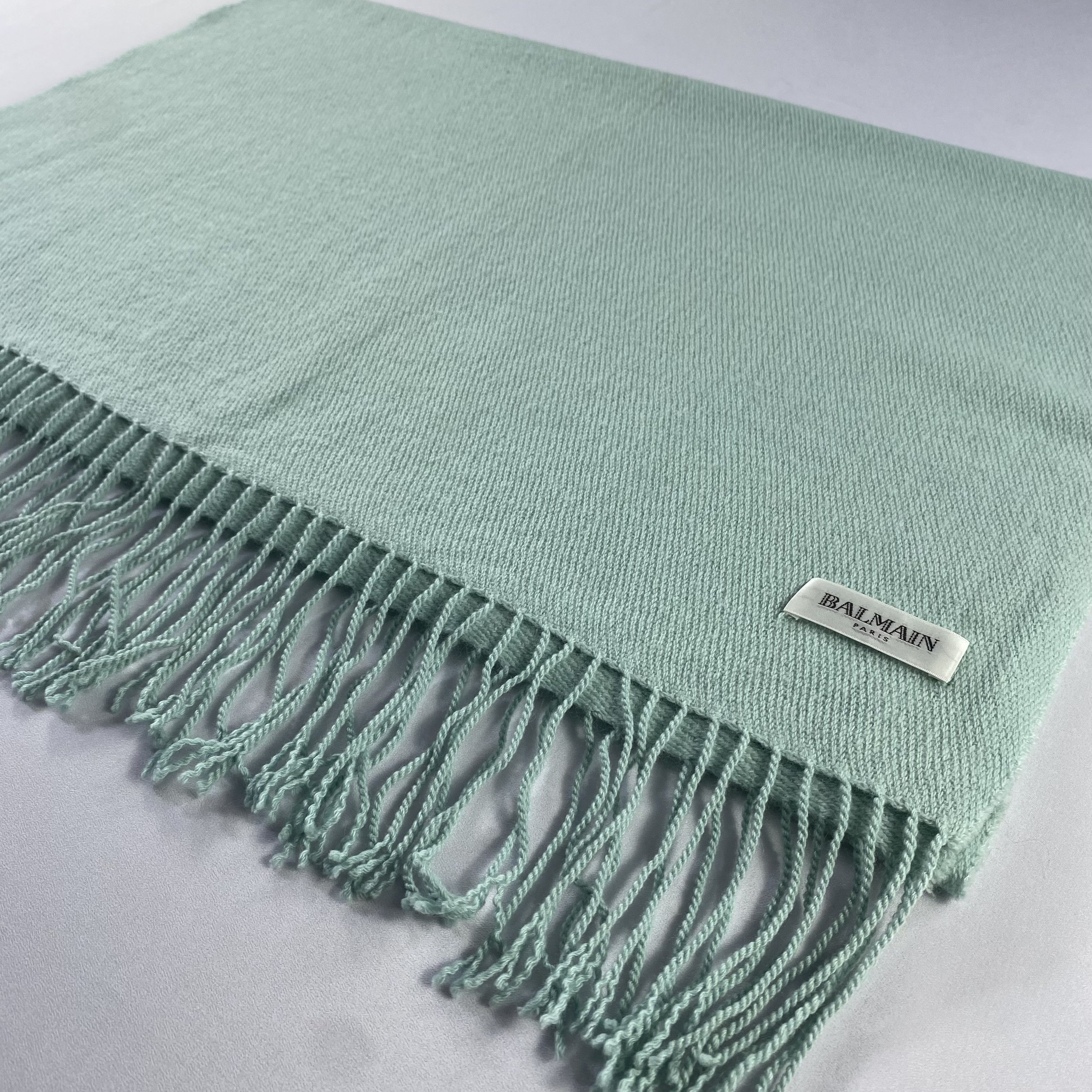 Balmain Scarf Neck Wrap Wool Muffler