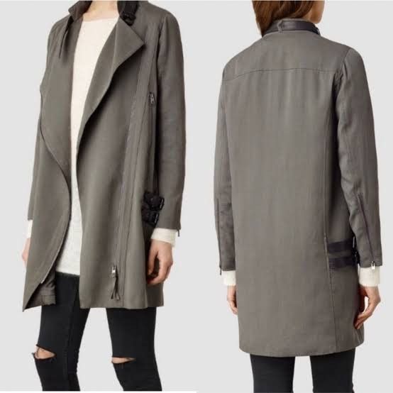 Allsaints Allsaints Wren Biker Coat Jacket Zip Up Size S / US 4 / IT 40 - 2 Thumbnail