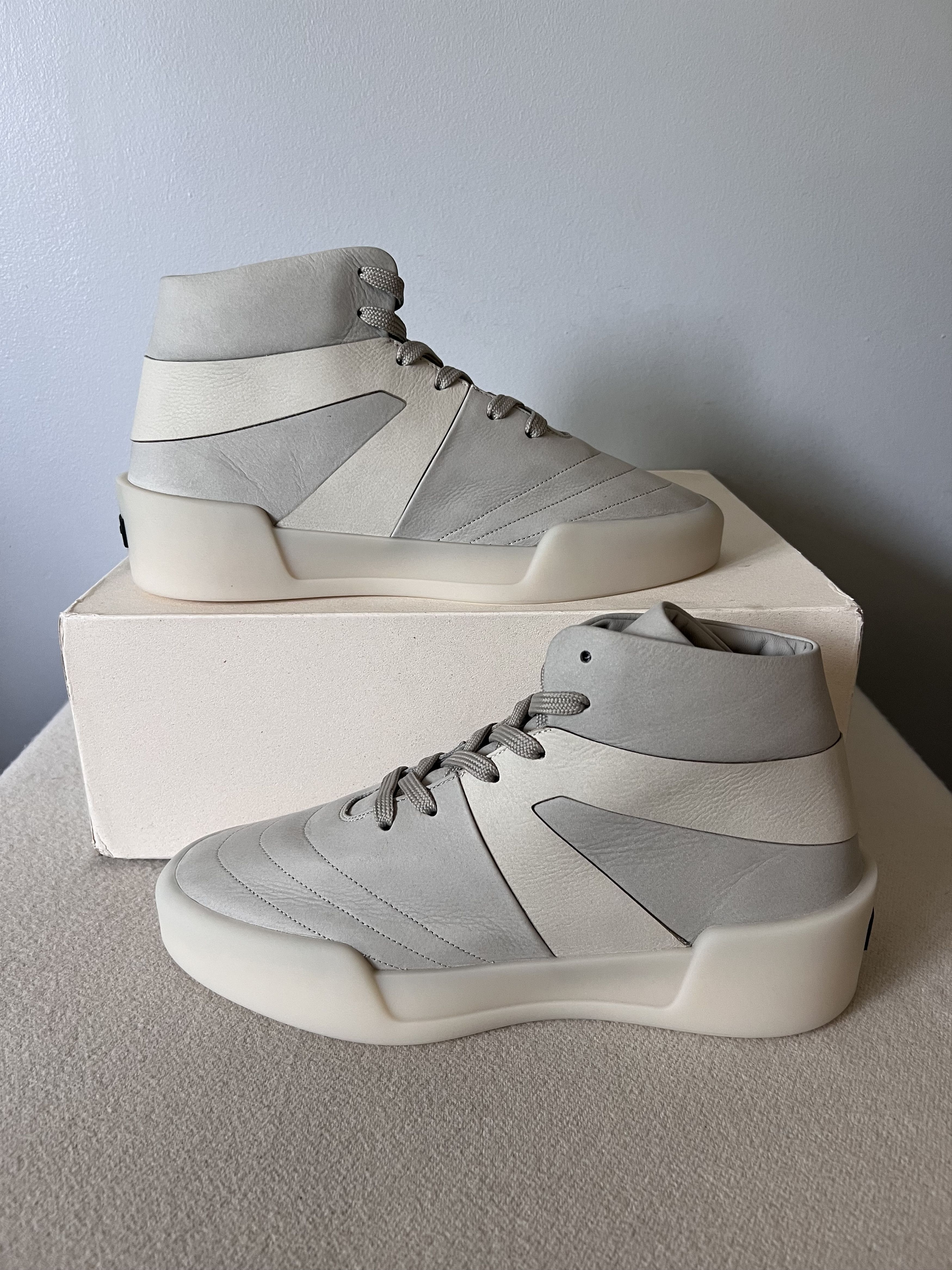 Fear of God Fear of God Basketball High Top Sneakers in Light Gray Size US 12 / EU 45 - 2 Thumbnail