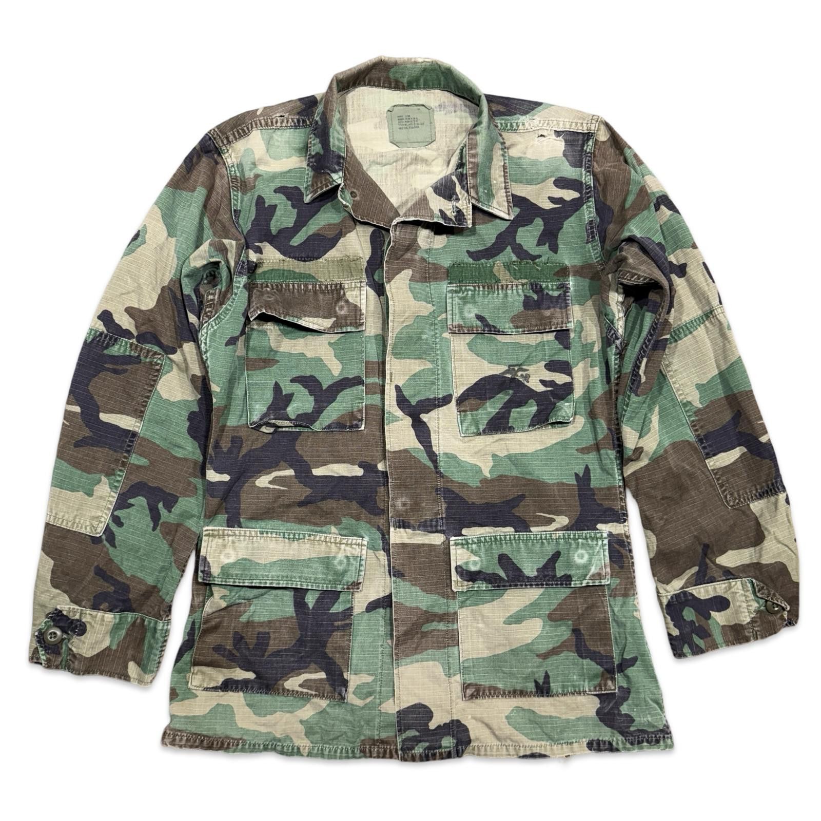 Designer Vintage US Military Army Camo Utility Jacket Size Small Long Size US S / EU 44-46 / 1 - 1 Thumbnail
