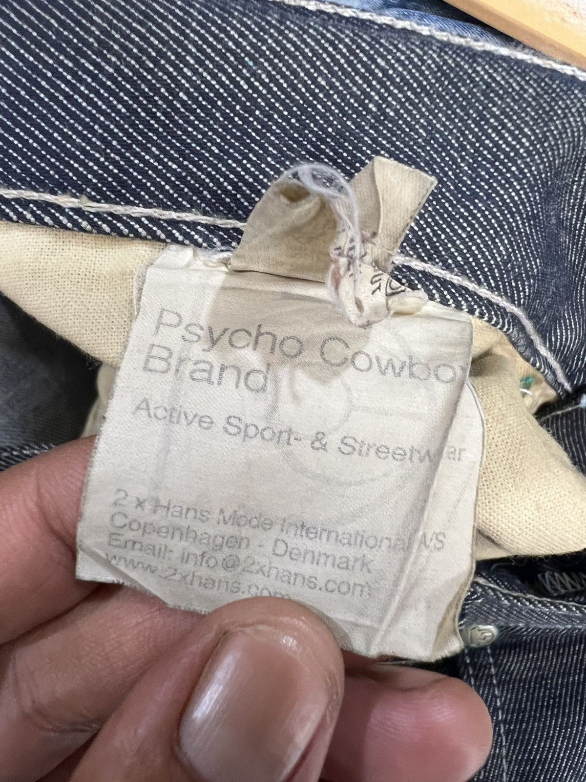 Other 🔥Made in Italy Psycho Cowboy Distressed Baggy Denim Size US 34 / EU 50 - 19 Thumbnail