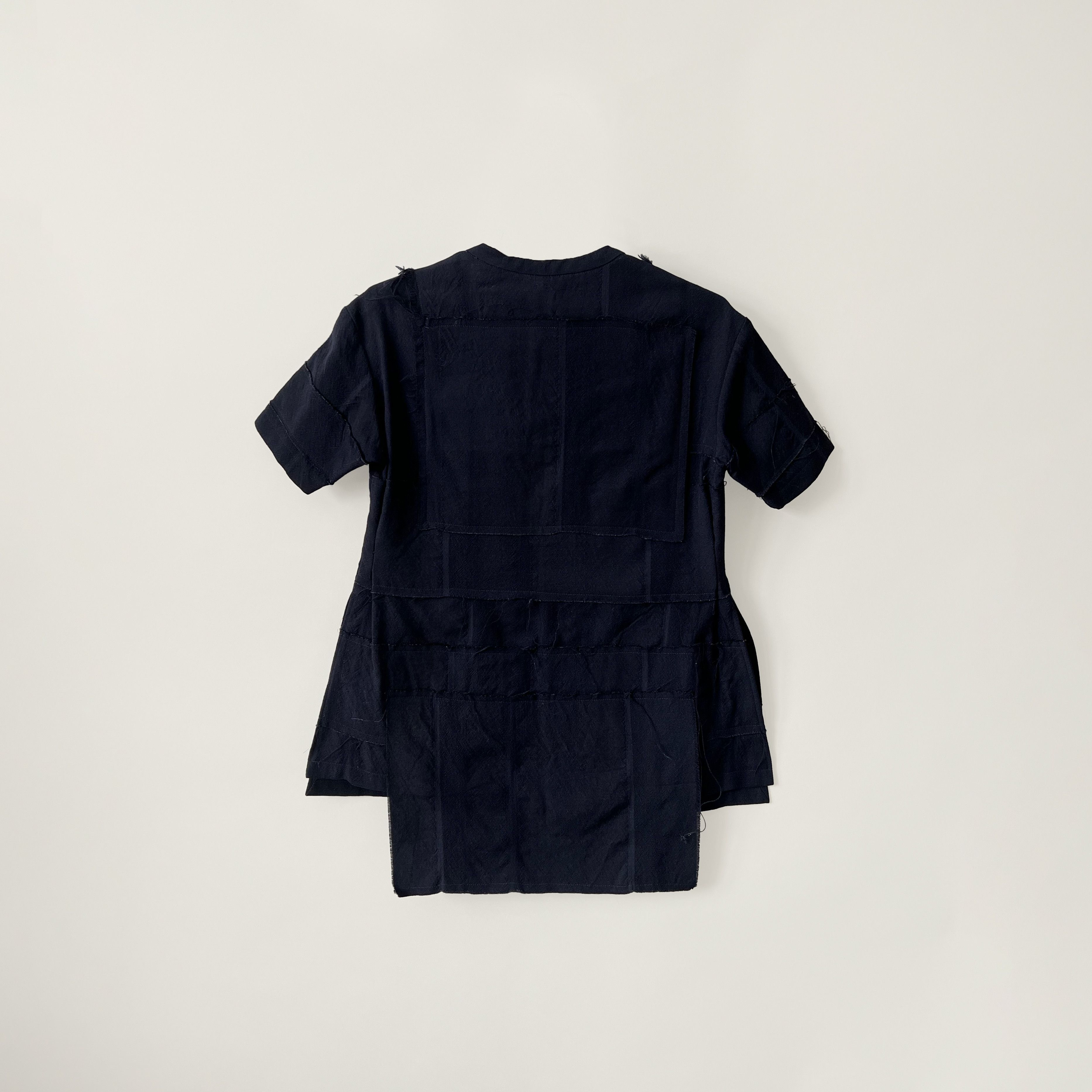 Undercover AW1997 ‘LEAF’ Navy Runway Wool Patchwork Top Size M / US 6-8 / IT 42-44 - 2 Thumbnail