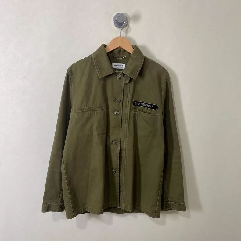 Saint Laurent Paris Saint Laurent ParisHeavy Industry Army Green Made Old Shir Size US S / EU 44-46 / 1 - 1 Thumbnail