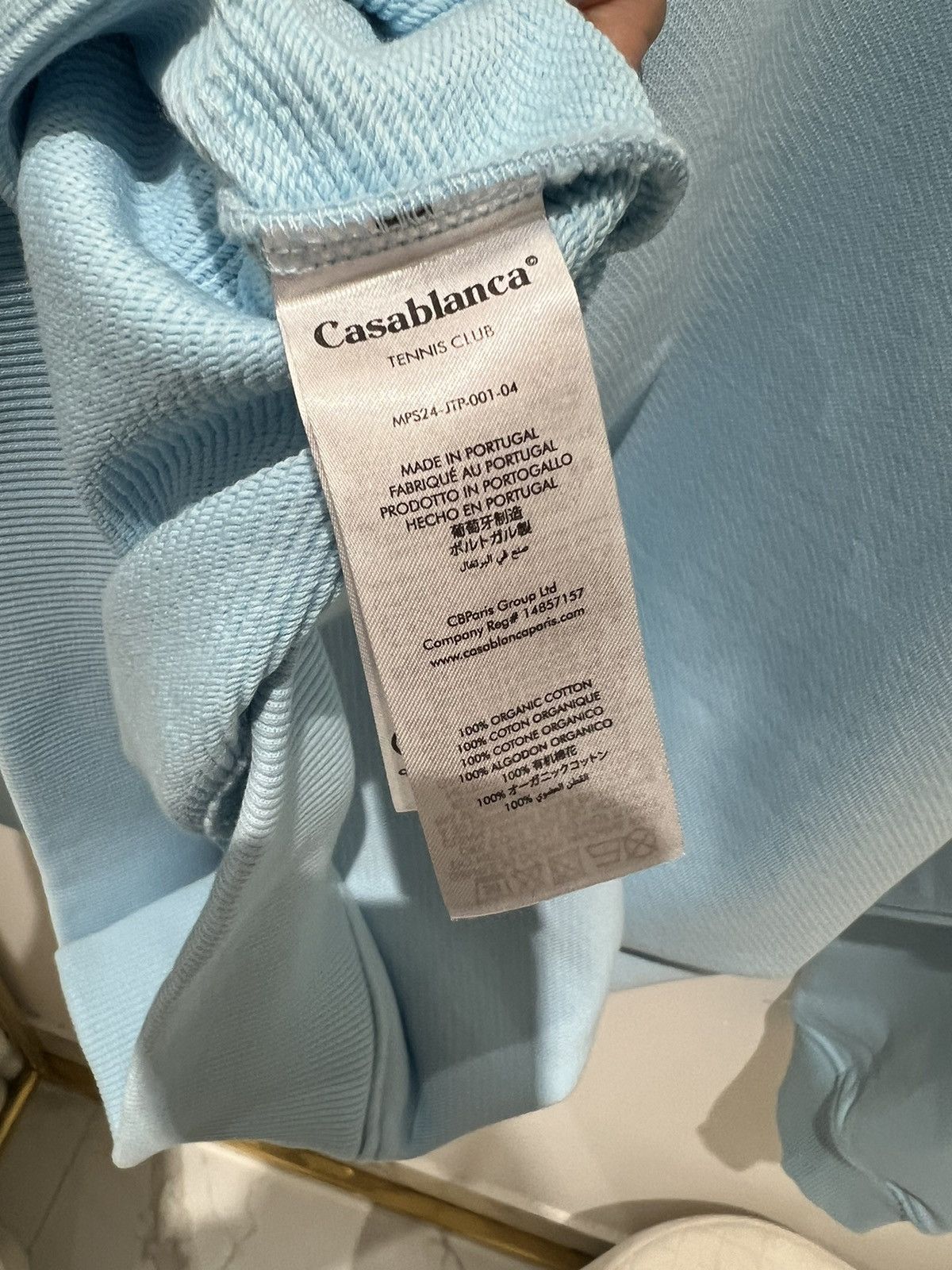 Casablanca Casablanca Tennis Club Icon Sweatshirt Light Blue Size L Size US L / EU 52-54 / 3 - 9 Thumbnail