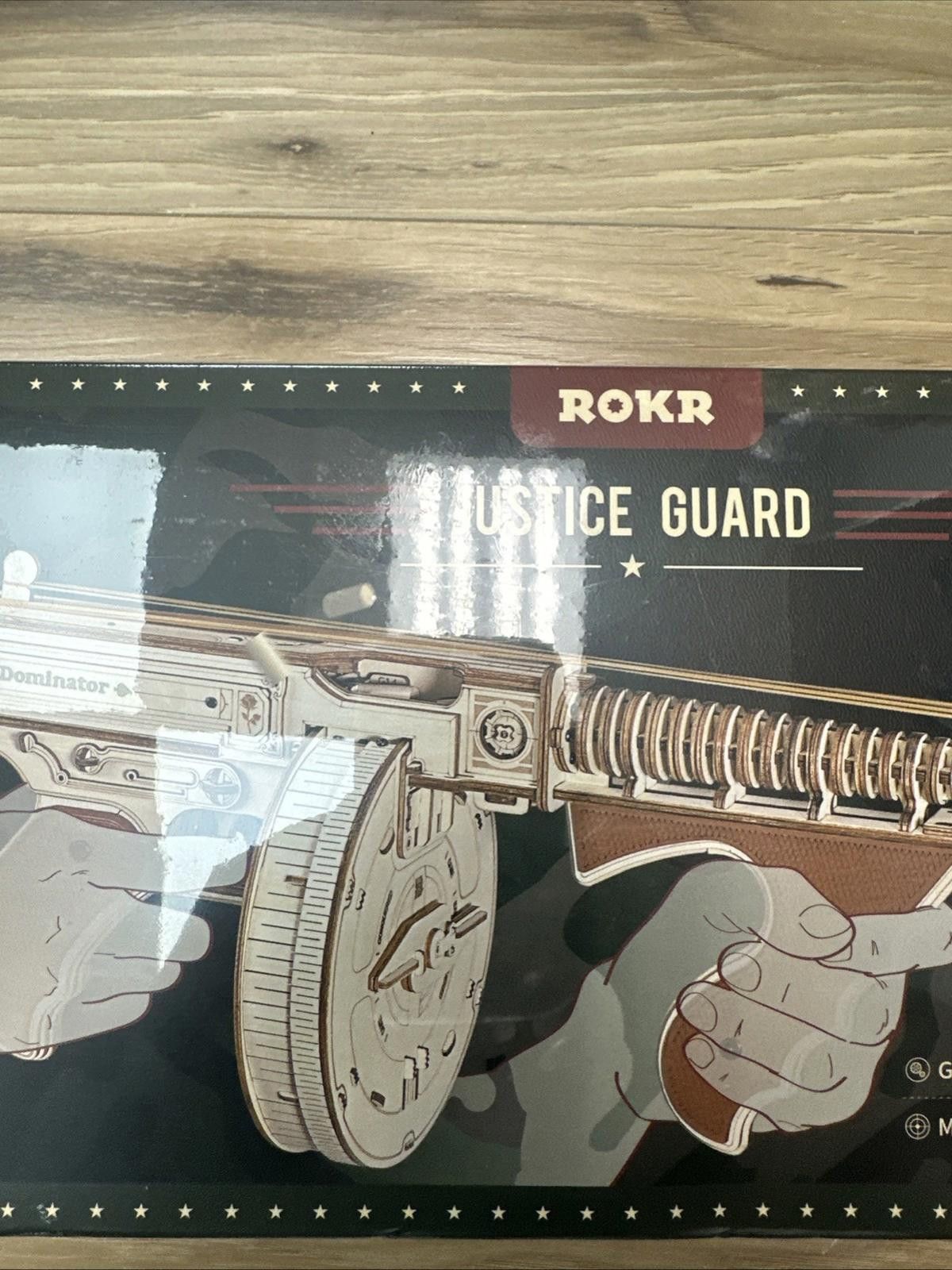 Roar Rokr Wooden Puzzle Submachine Gun Justice Guard Age 14+ New Size ONE SIZE - 3 Thumbnail