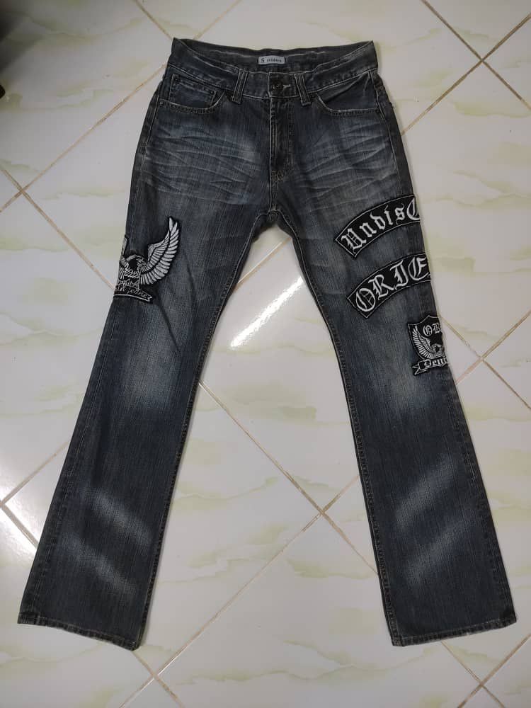 Japanese Brand × Jean SORRIDERE JAPAN JEANS PATCHES EAGLE RARE Size US 31 - 1 Thumbnail