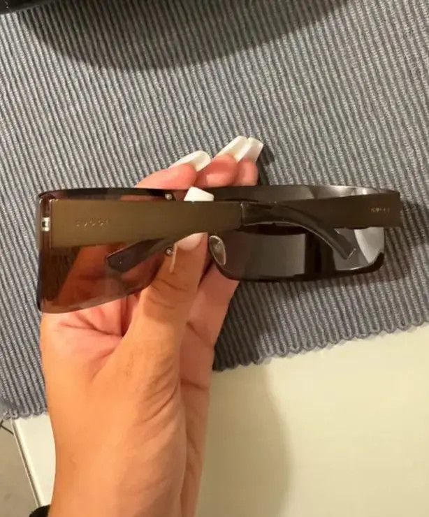 Gucci × Tom Ford × Vintage GUCCI Sunglasses Shield Rimless 90s Wrap GG1725 RI825 Size ONE SIZE - 2 Thumbnail