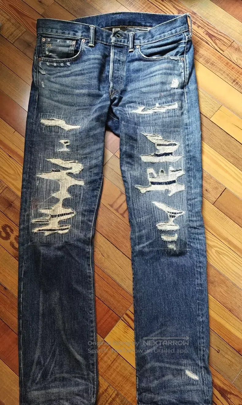 RRL Ralph Lauren RRL Ralph Lauren Old classic disrupted Niuwang jeans Size US 34 / EU 50 - 1 Thumbnail