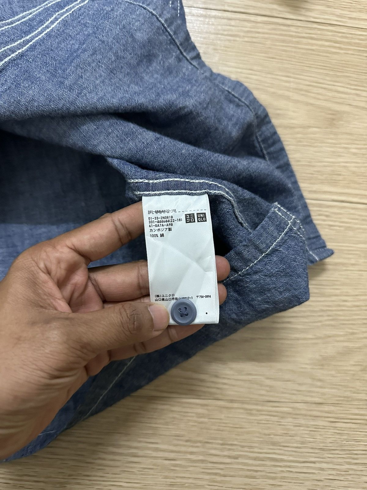 Beauty Beast × JW Anderson × Uniqlo Rare J.W. Anderson Uniqlo Denim Double Pocket Work Shirt Size US L / EU 52-54 / 3 - 6 Thumbnail