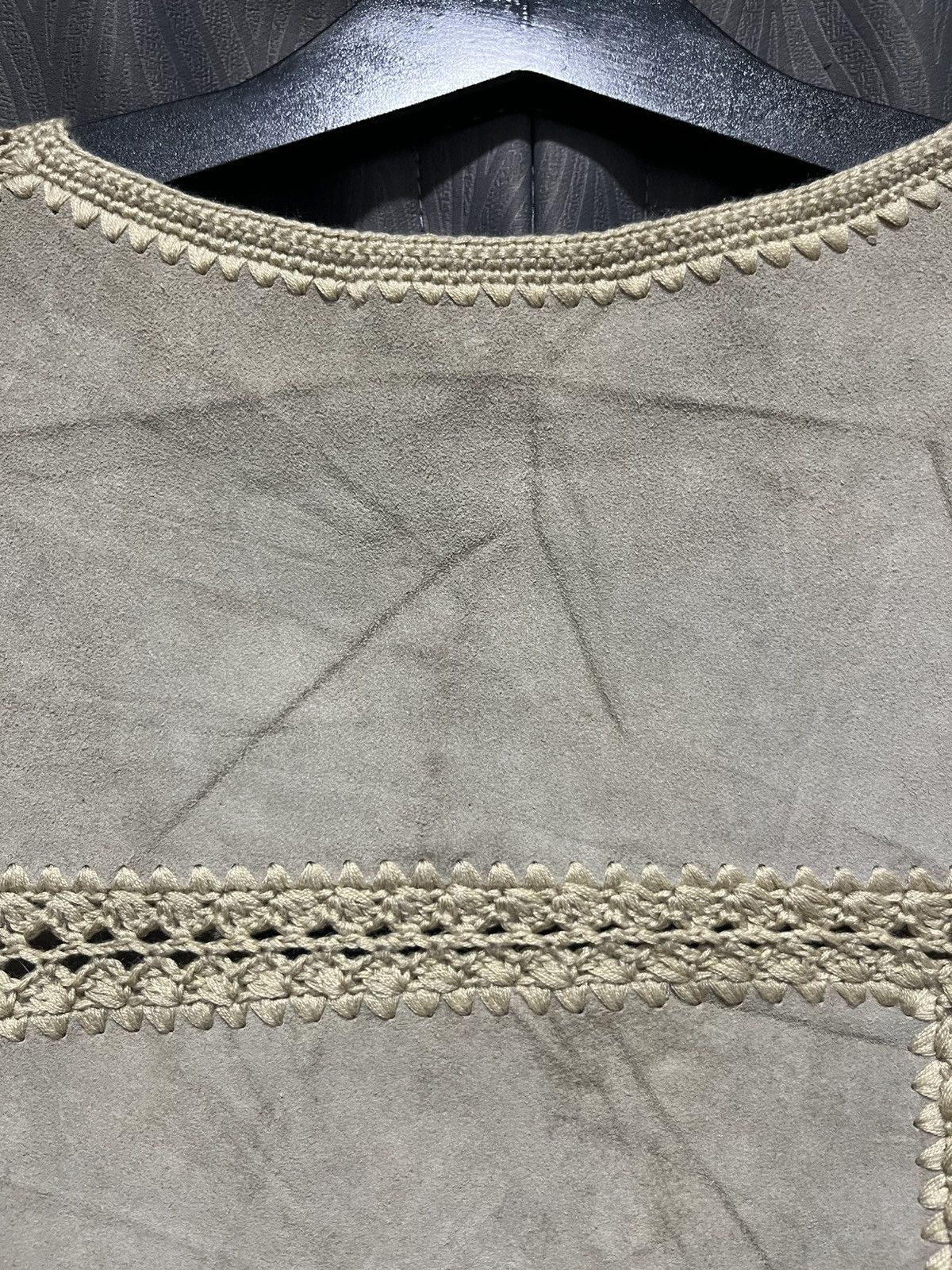 Genuine Leather × Leather × Vintage Vintage knitted leather Vest Size US M / EU 48-50 / 2 - 10 Thumbnail