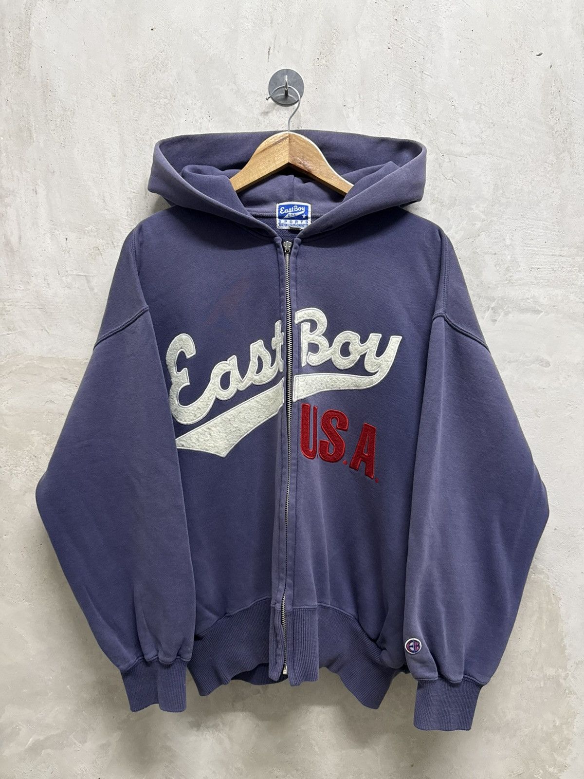 Southpole 2000s Faded East Boy Spell Out Zip Up Hoodie Size US XL / EU 56 / 4 - 1 Thumbnail