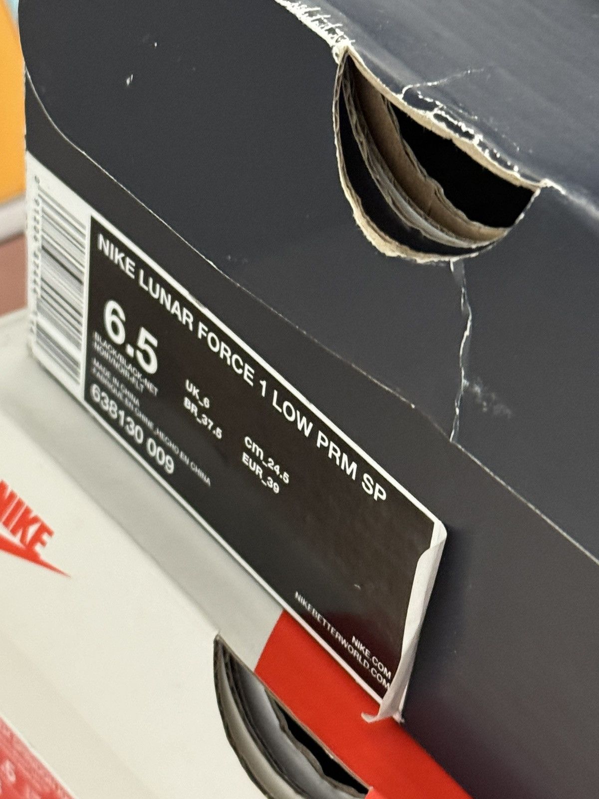 Fragment Design × Nike Nike Fragment Design Lunar Force 1 Prm Low Croc M 6.5 w/ Box Size US 6.5 / EU 39-40 - 9 Thumbnail