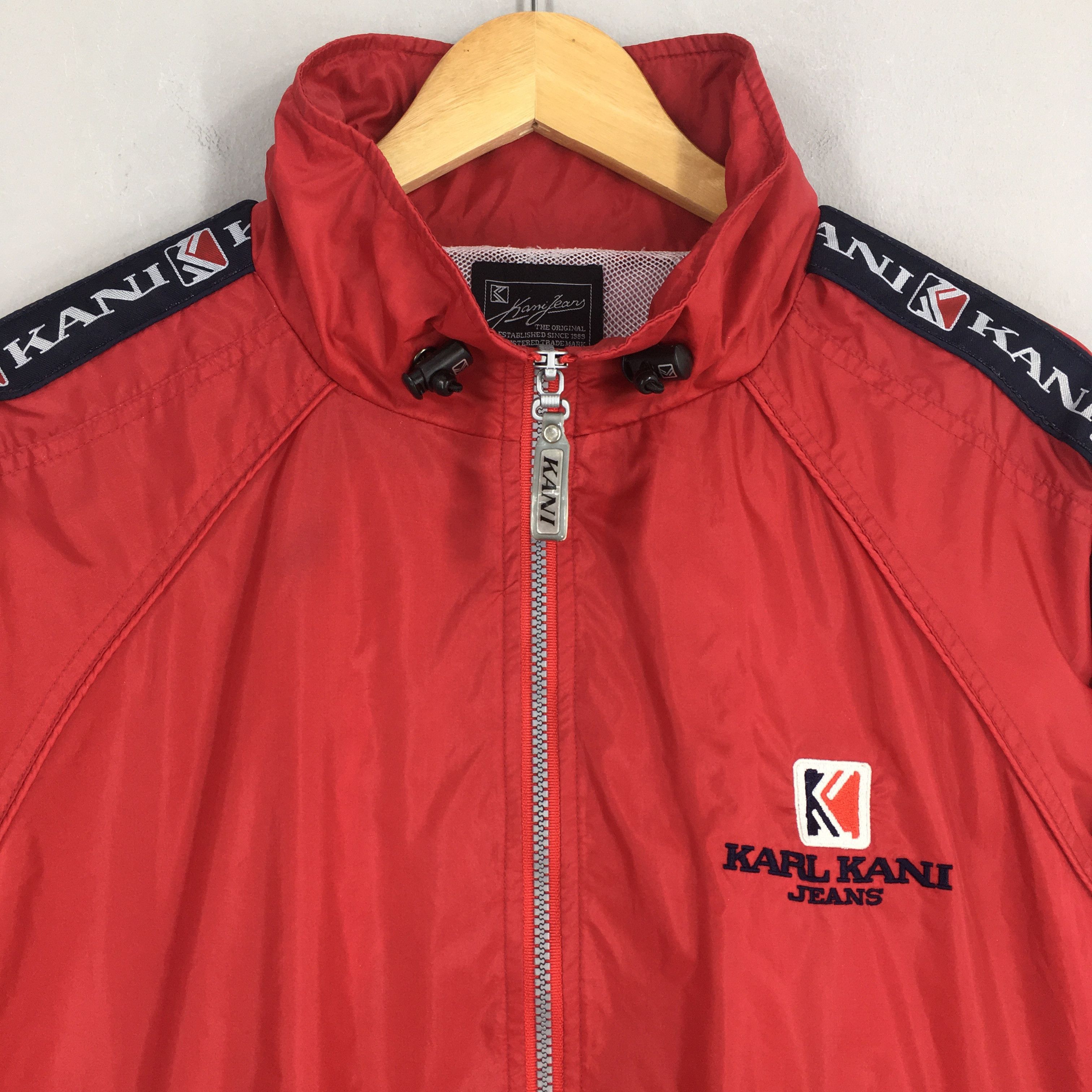 Karl Kani Vintage Karl Kani Red Windbreaker Jacket Medium Size US M / EU 48-50 / 2 - 2 Thumbnail