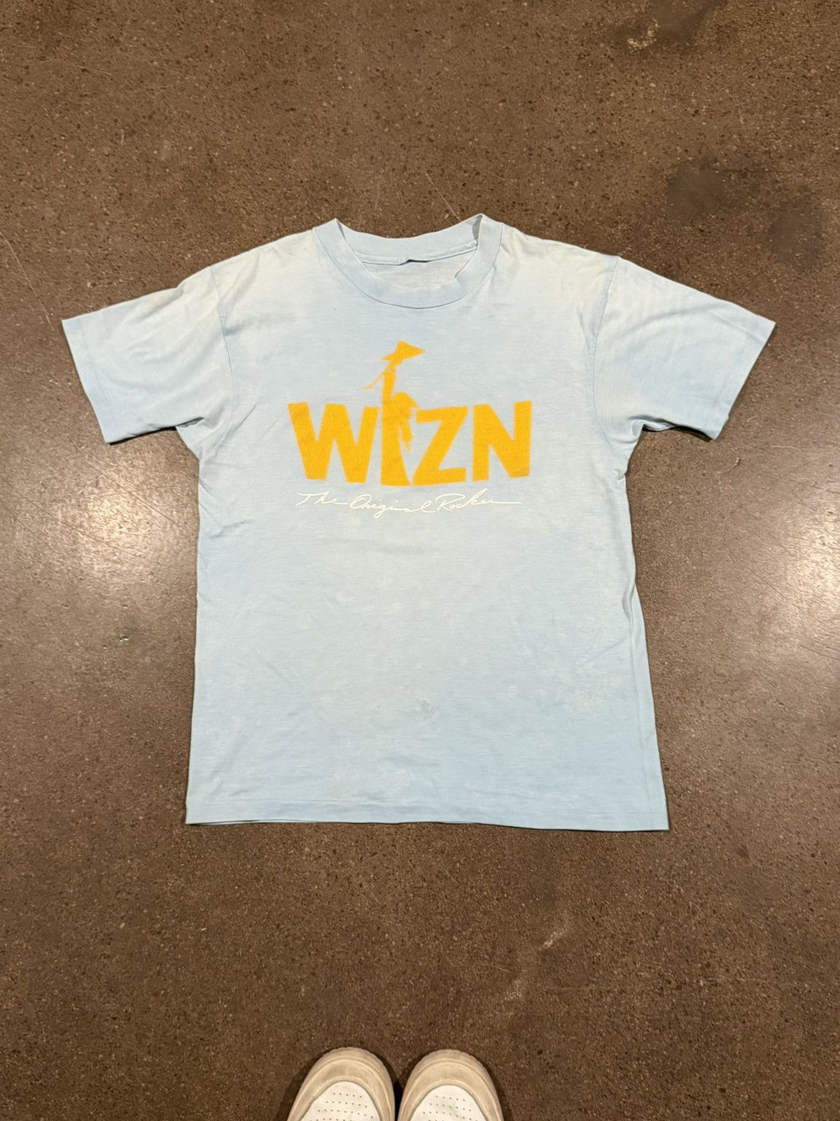 Vintage Vintage 80s WIZN original rocker single stitch faded tee Size US M / EU 48-50 / 2 - 2 Thumbnail