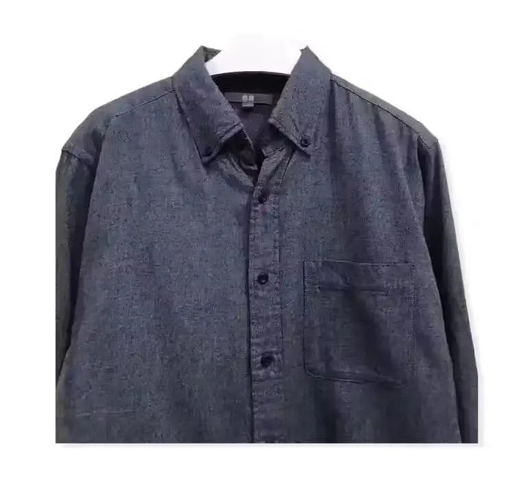 Flannel Japanese Brand Uniqlo Plain Flannel Shirt Size US M / EU 48-50 / 2 - 2 Thumbnail