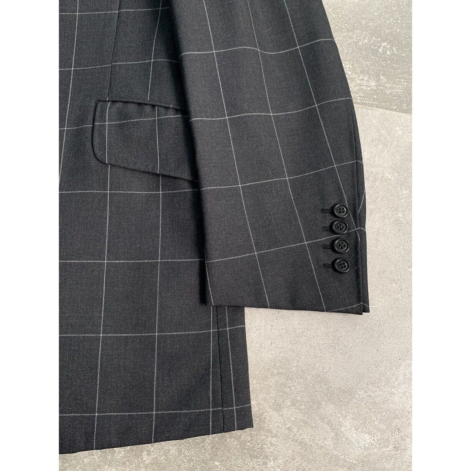Designer × Vintage Men's ARNYS PARIS Bespoke Suit Blazer Trousers EU 50 UK 40 Size 50S - 11 Thumbnail