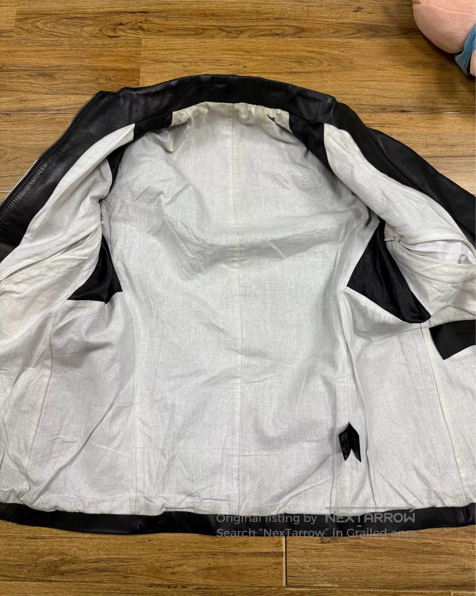 The Viridi-anne Men's Dark Pioneer Leather Jacket. Size US M / EU 48-50 / 2 - 3 Thumbnail