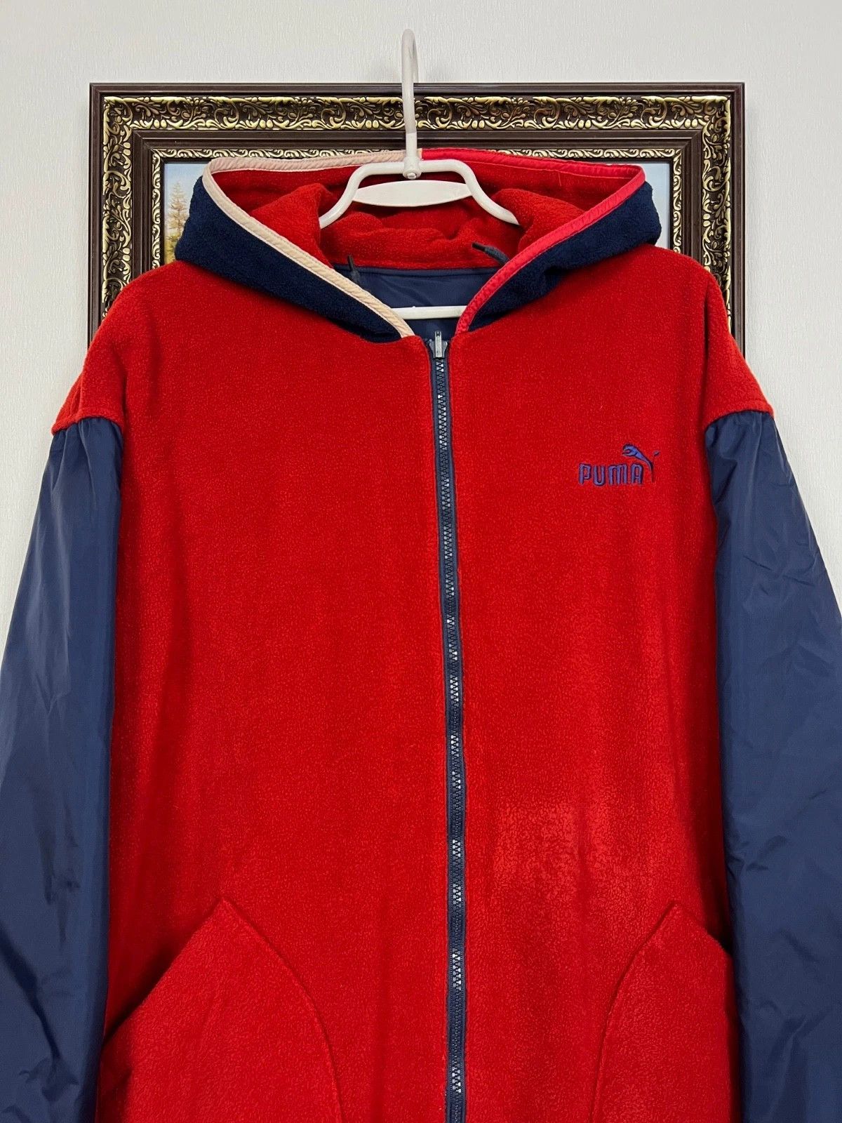 Puma Vintage 90's Puma Barcelona Polar Jacket Two Sided Rare Size US XL / EU 56 / 4 - 4 Thumbnail