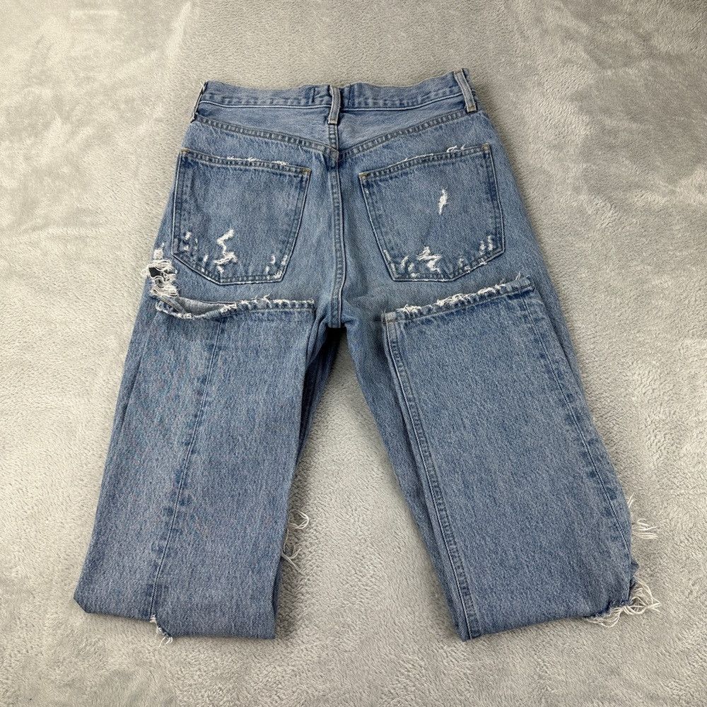 Agolde Agolde Ripped Straight Leg Jeans Women’s Size 25 US Size 25" / US 0 / IT 36 - 2 Thumbnail
