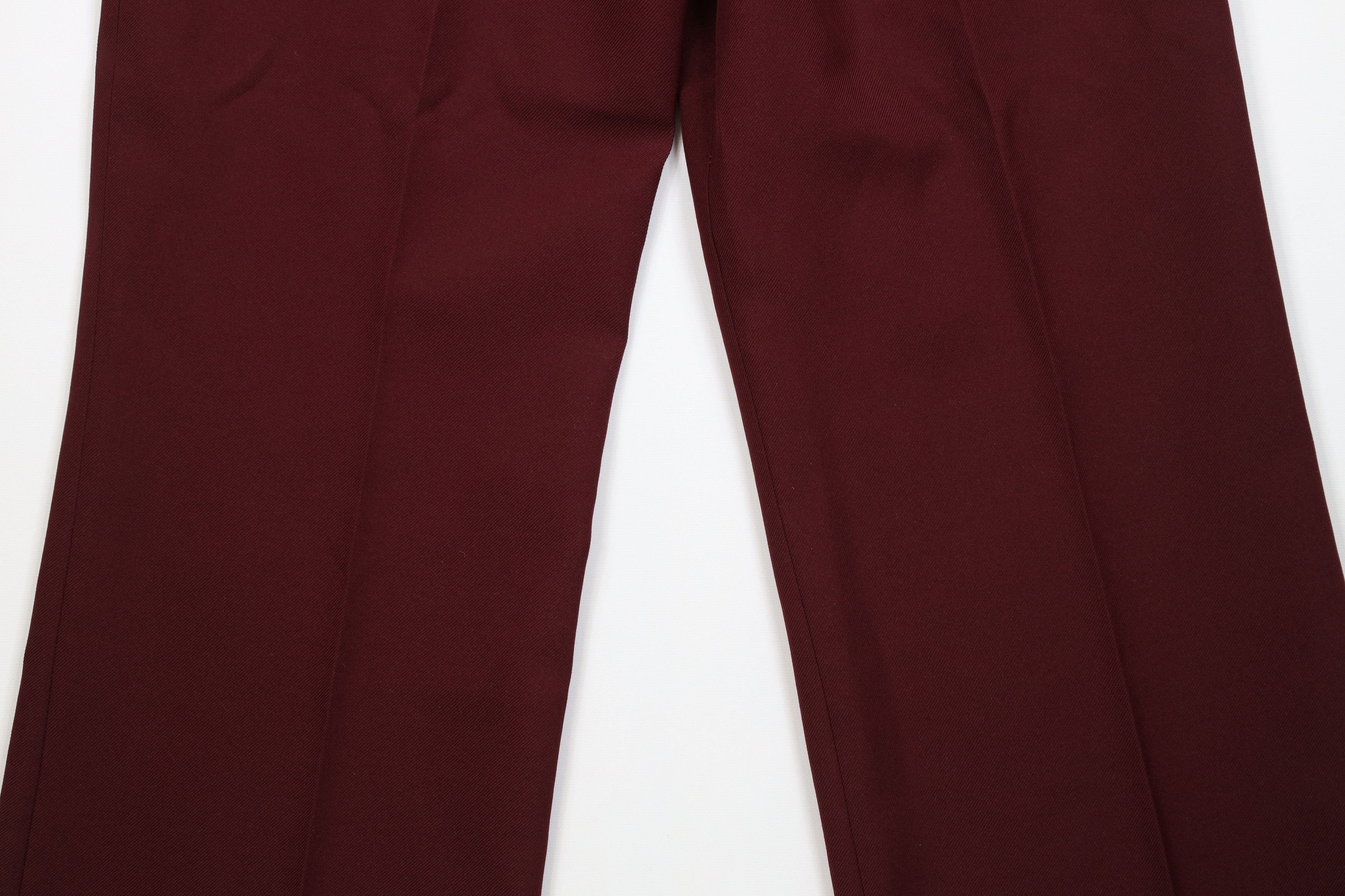 Vintage Vintage 70s Streetwear Knit Bell Bottoms Chino Pants Red USA Size 27" / US 4 / IT 40 - 10 Thumbnail